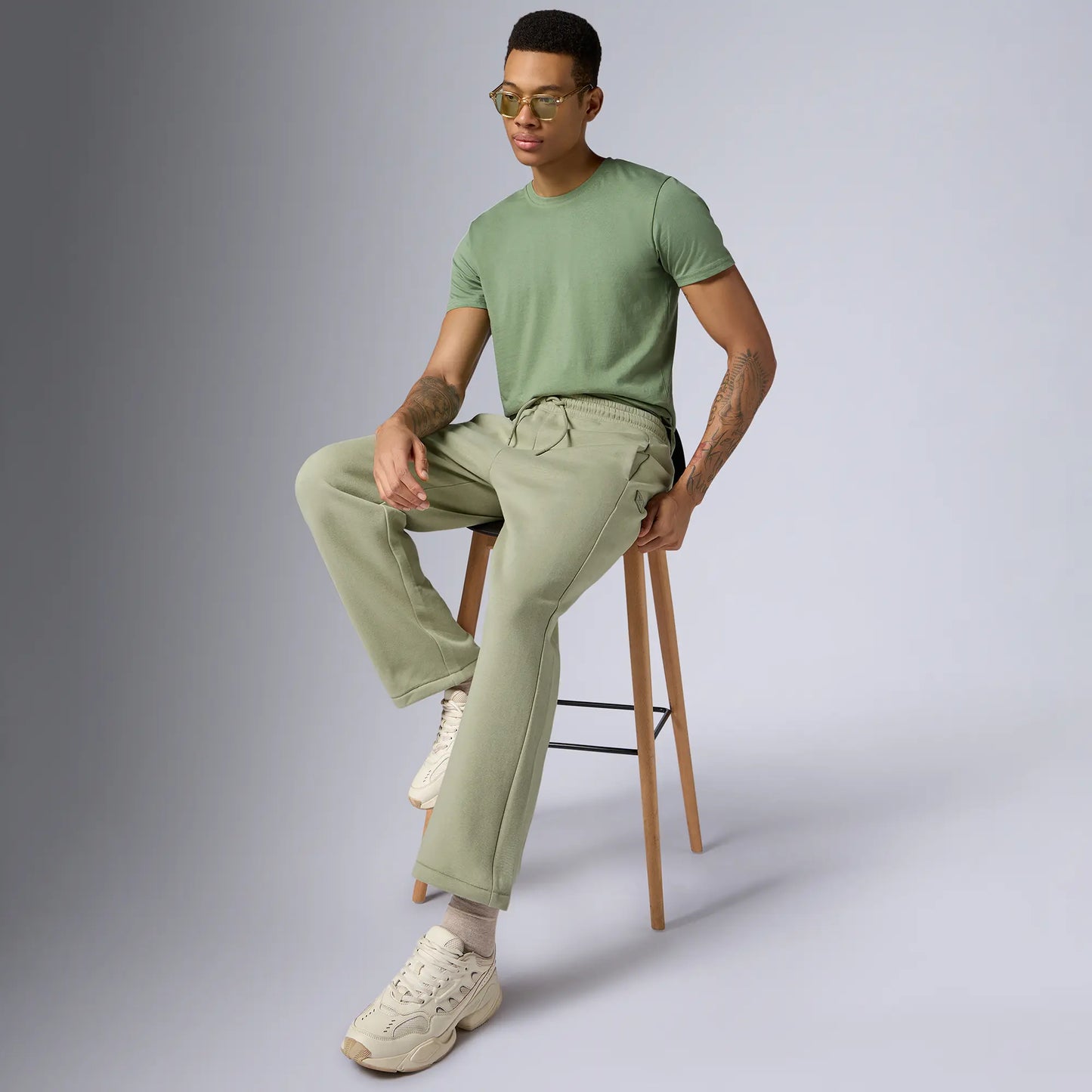 Pulse French Terry Cotton Blend Sweatpants Cascade Grey - XYXX Crew
