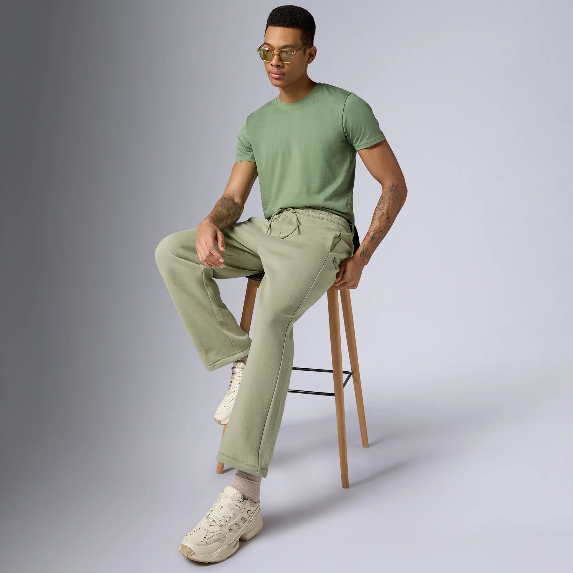 Pulse French Terry Cotton Blend Sweatpants Cascade Grey - XYXX Crew