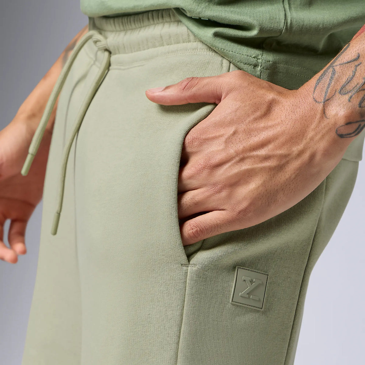 Pulse French Terry Cotton Blend Sweatpants Cascade Grey - XYXX Crew