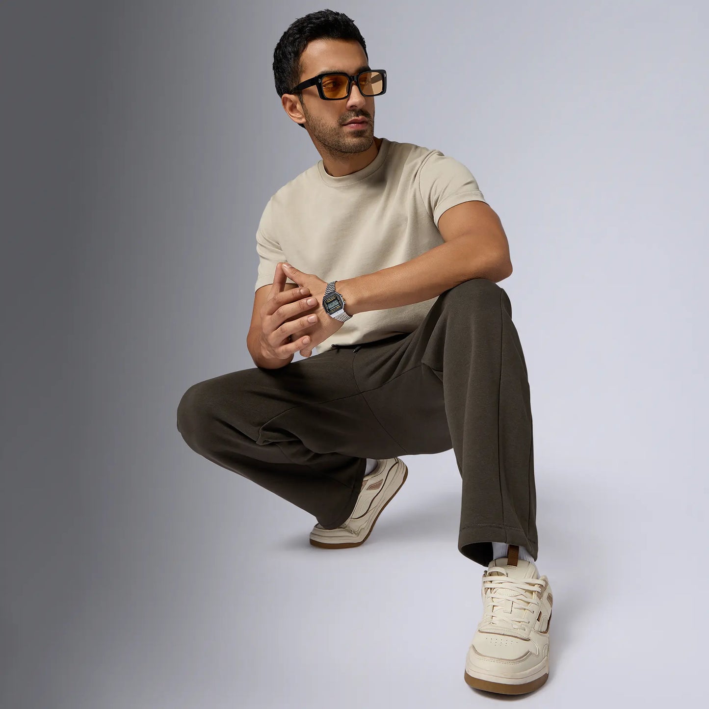 Pulse French Terry Cotton Blend Sweatpants Malt Brown - XYXX Crew