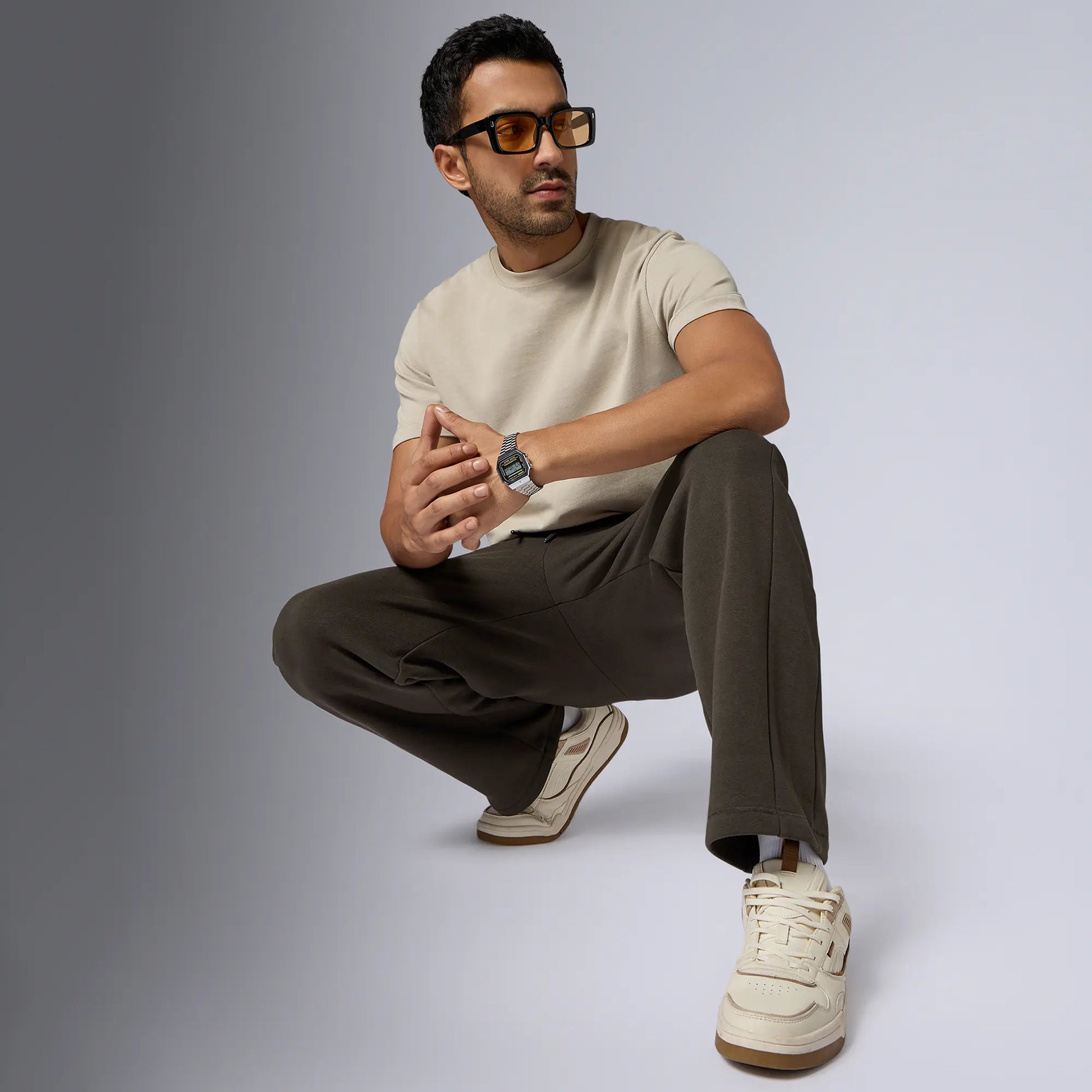 Pulse French Terry Cotton Blend Sweatpants Malt Brown - XYXX Crew