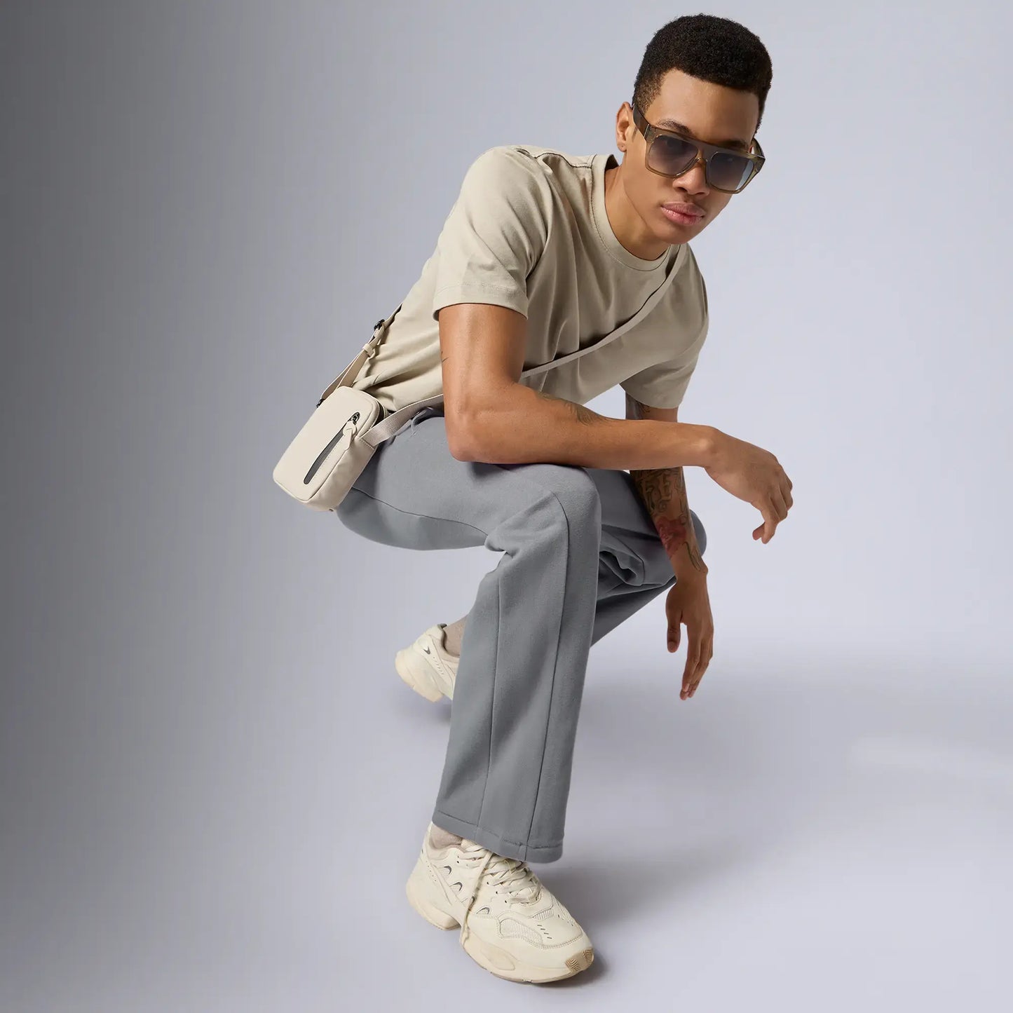 Pulse French Terry Cotton Blend Sweatpants Opal Grey - XYXX Crew