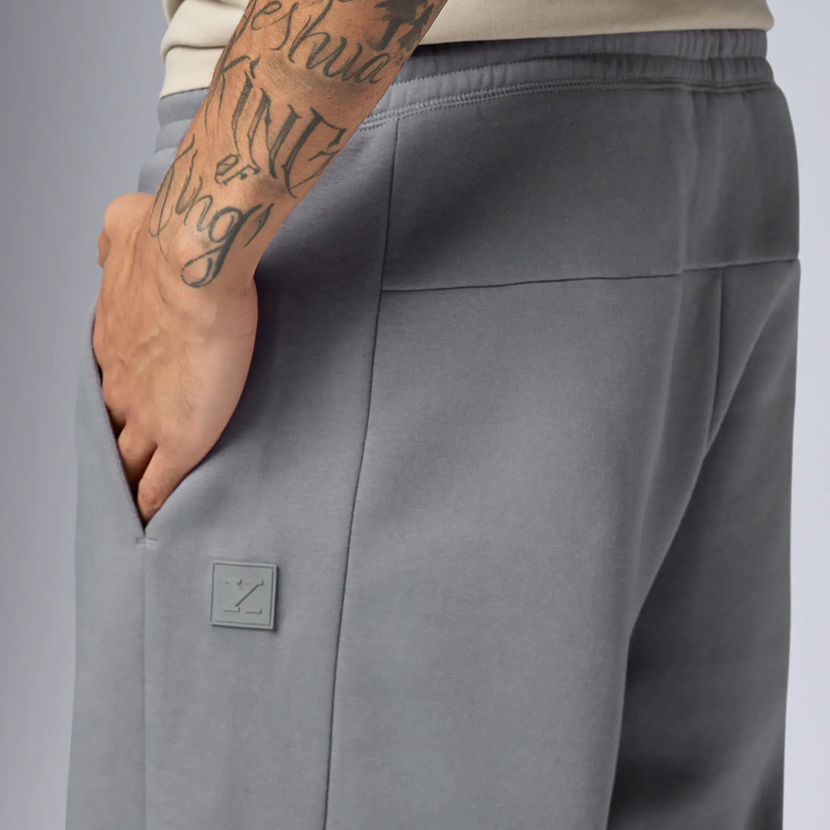 Pulse French Terry Cotton Blend Oversized Hoodie And Sweatpants Co Ord Set Pitch Black And Opal Grey - XYXX Crew