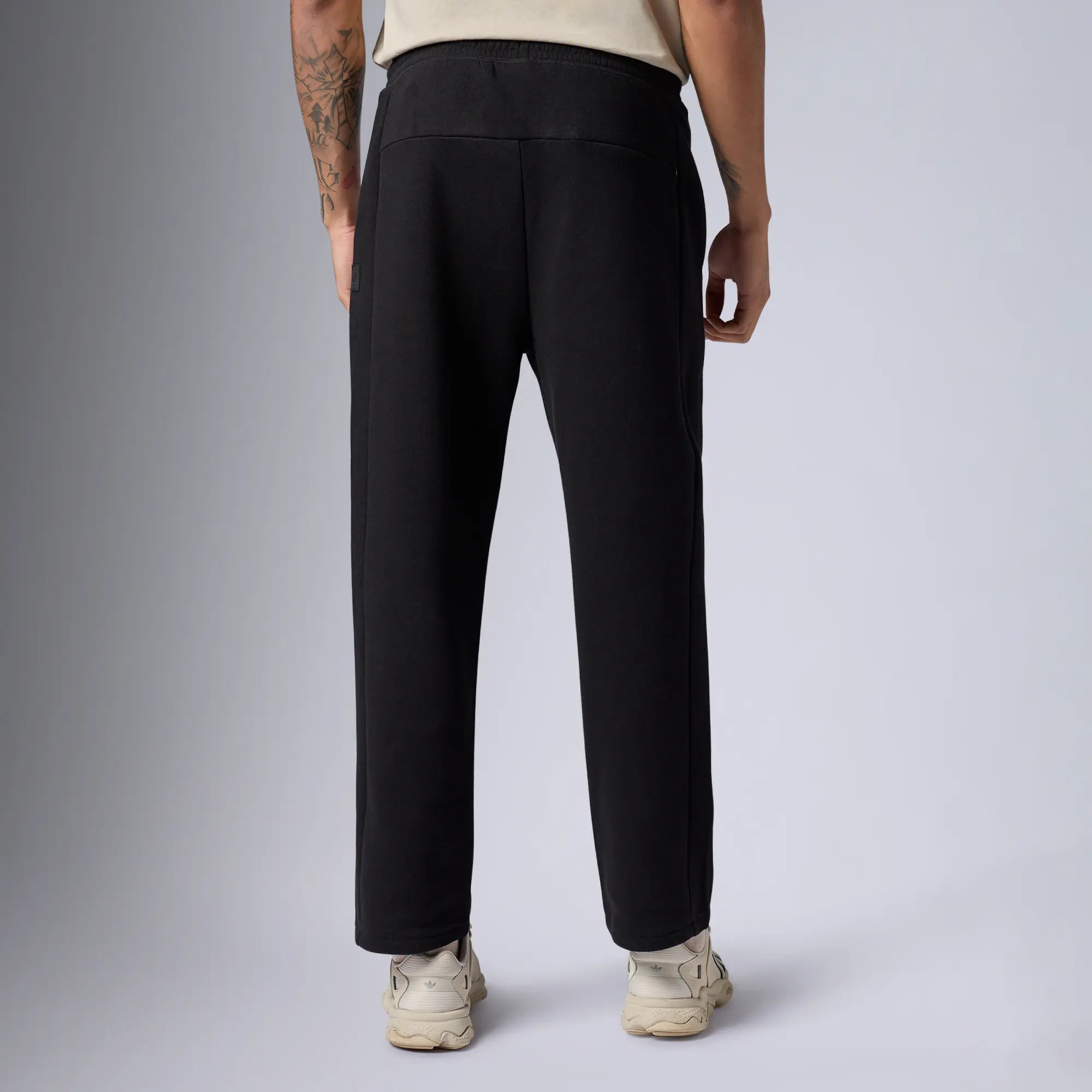 Pulse French Terry Cotton Blend Sweatpants Pitch Black