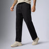 Pulse French Terry Cotton Blend Sweatpants Pitch Black