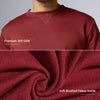 Neo French Terry Cotton-Blend Sweatshirt Auburn Red