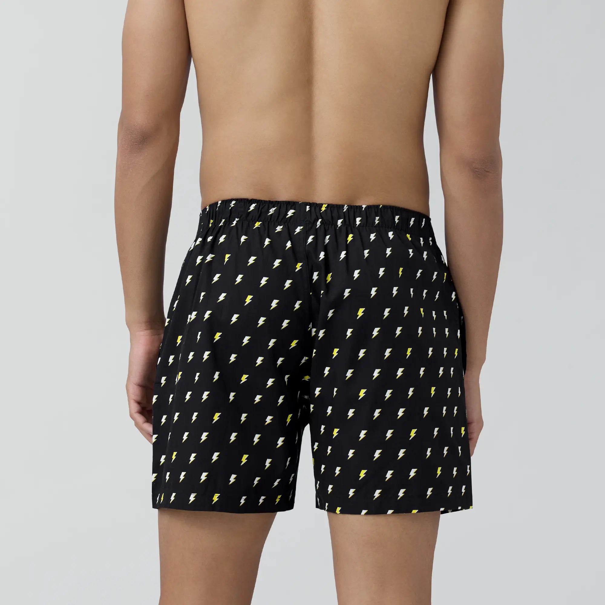 Remix Combed Cotton Boxers For Men Lightning Black - XYXX Crew