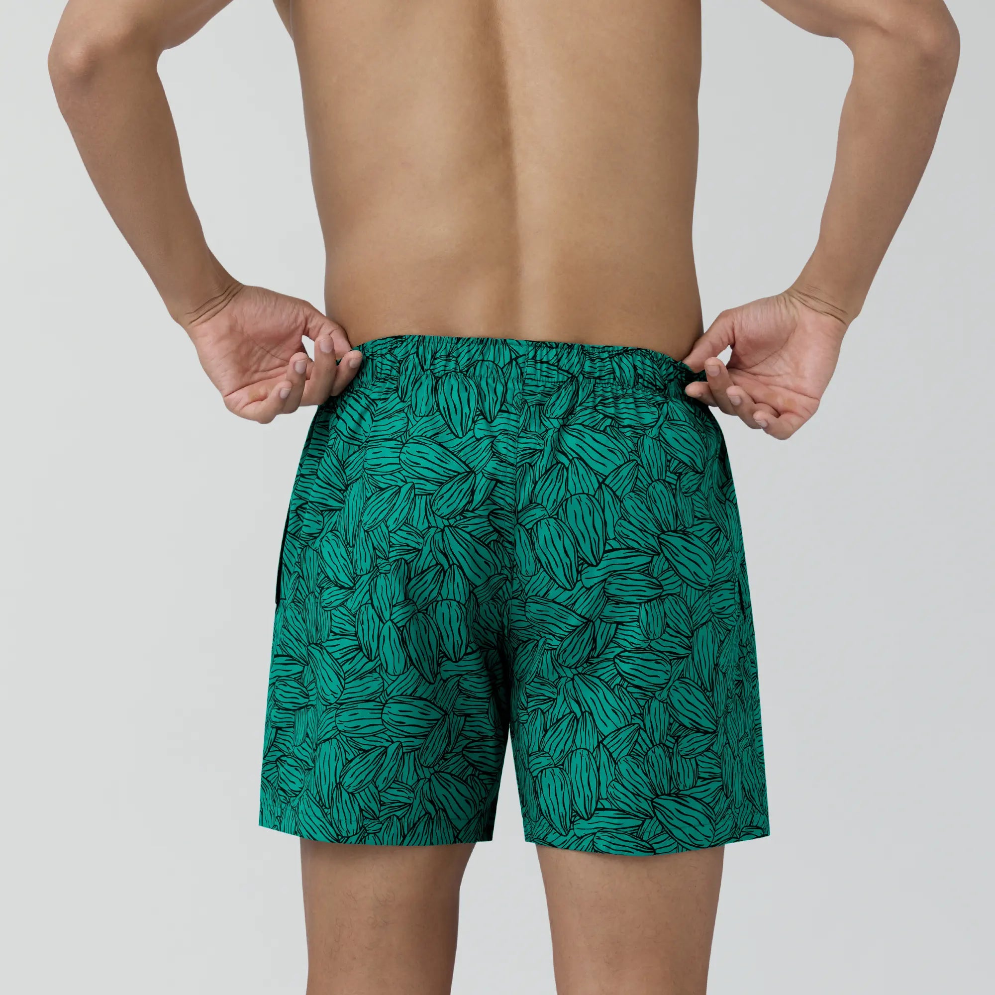 Remix Combed Cotton Boxers For Men Nutty Green - XYXX Crew