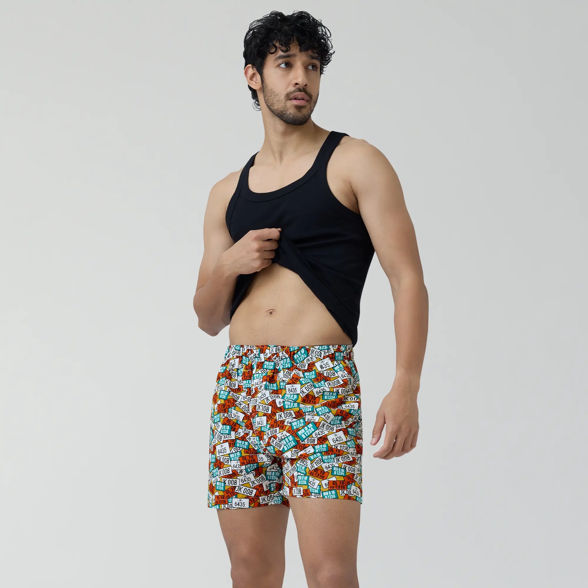 Remix Combed Cotton Boxers For Men Plate Orange - XYXX Crew