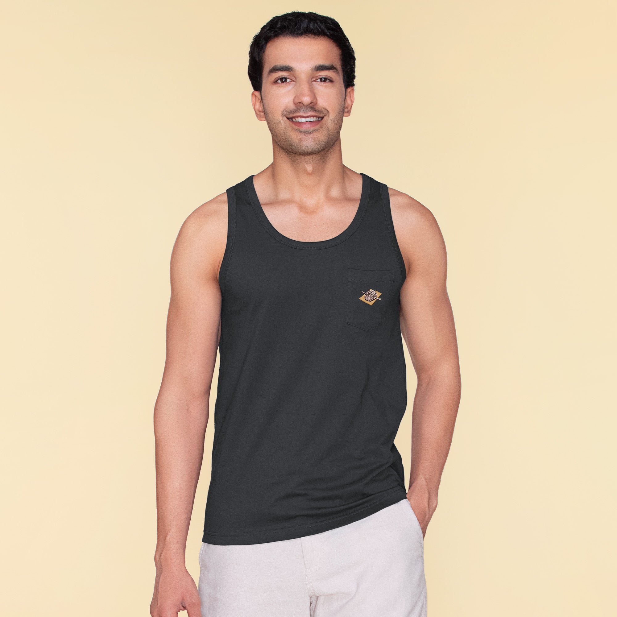 Mens Cotton Mesh Fitted Tank Top by NDS Wear - Clearance - ABC Underwear