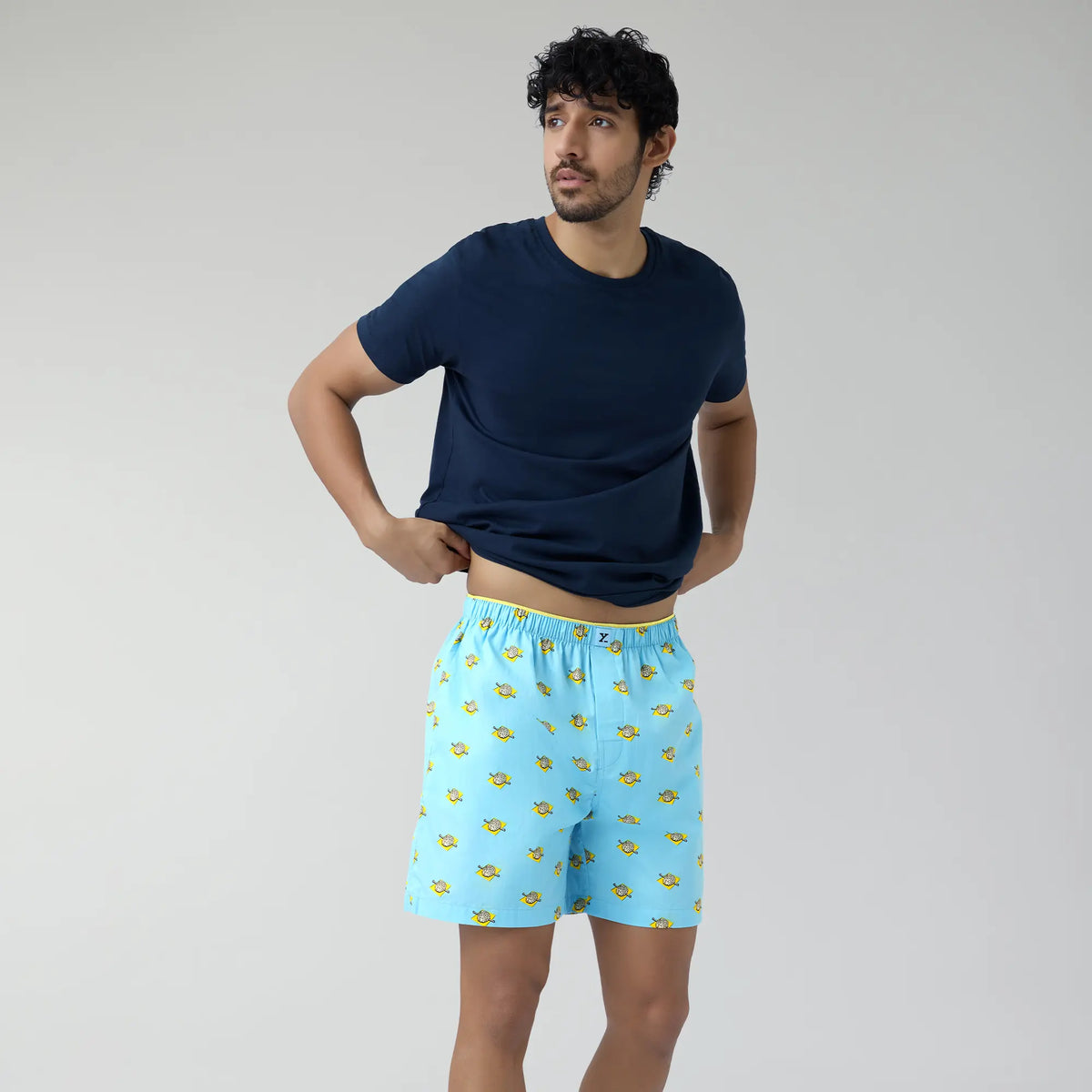 Renew Combed Cotton Boxer Shorts Blue Sky - XYXX Crew