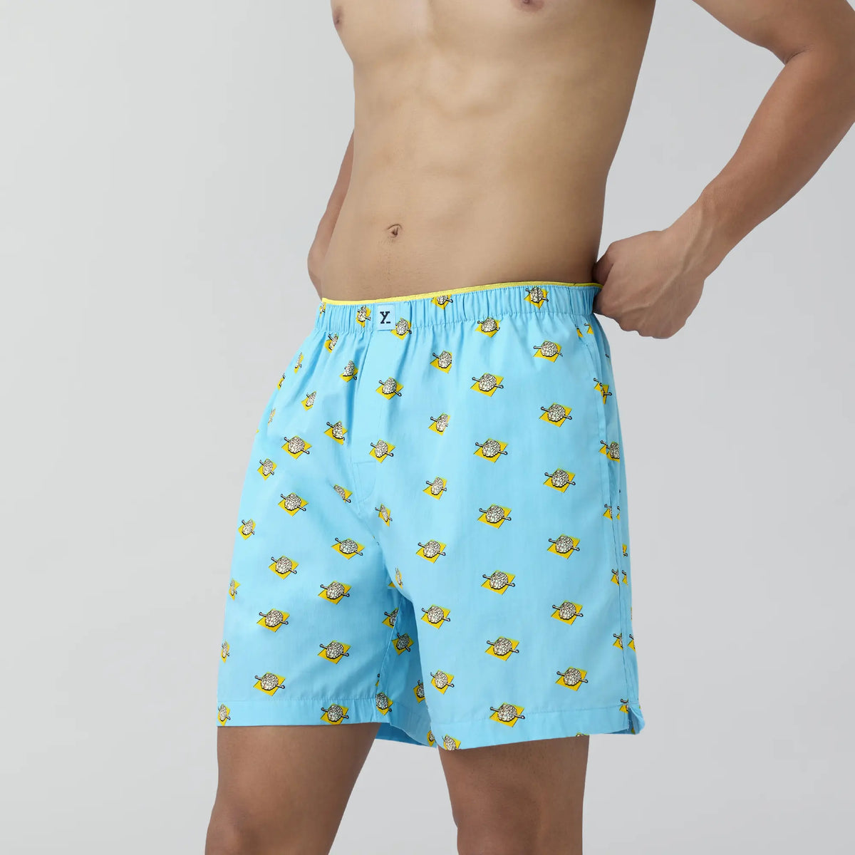 Renew Combed Cotton Boxer Shorts Blue Sky - XYXX Crew