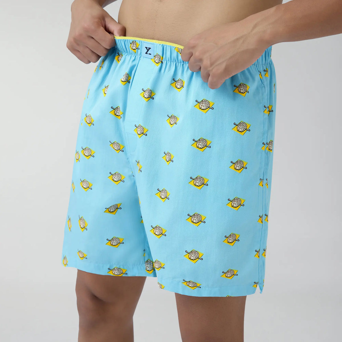 Renew Combed Cotton Boxer Shorts Blue Sky - XYXX Crew
