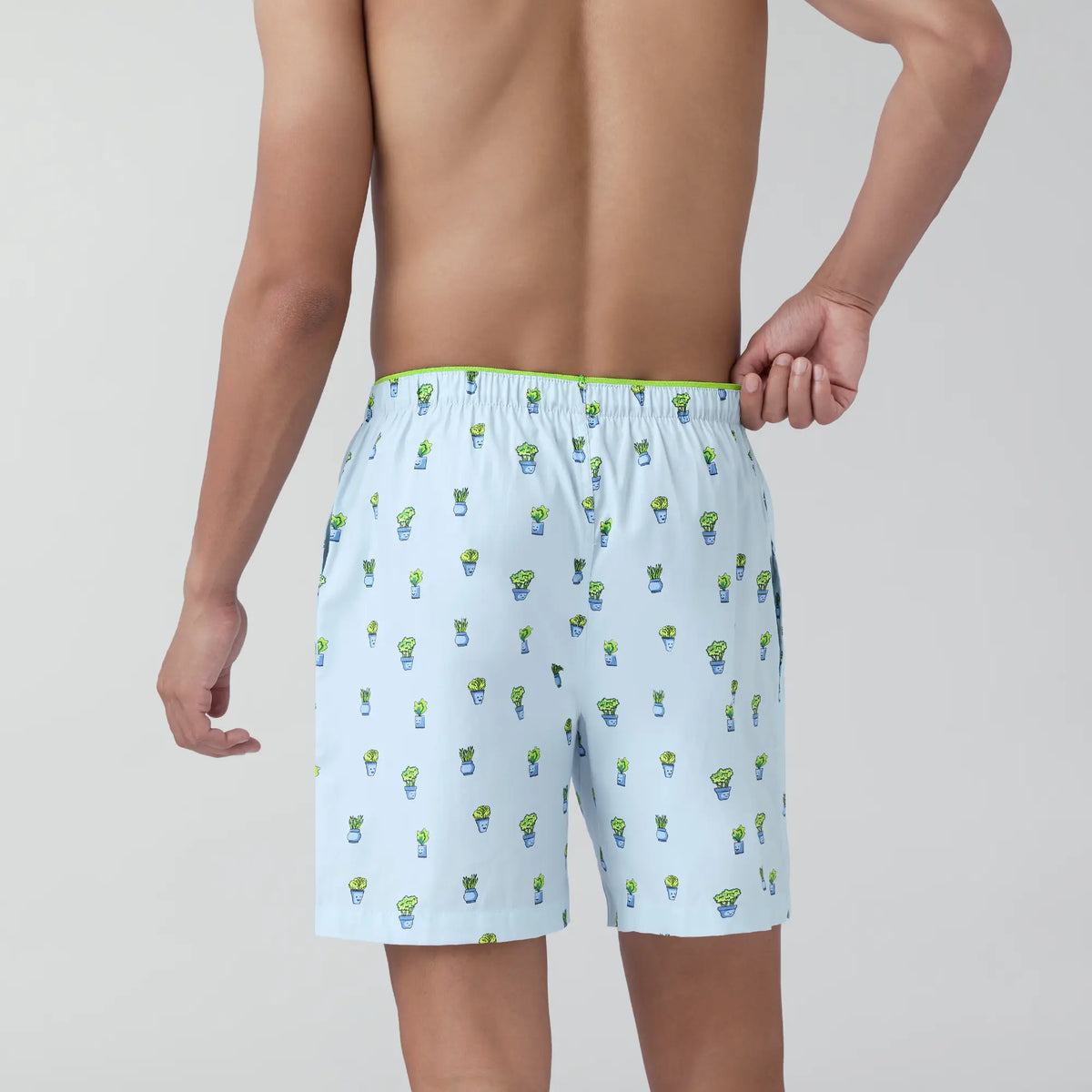 Renew Combed Cotton Boxer Shorts Ice Blue - XYXX Crew
