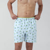 Renew Combed Cotton Boxer Shorts For Men Ice Blue - XYXX Crew