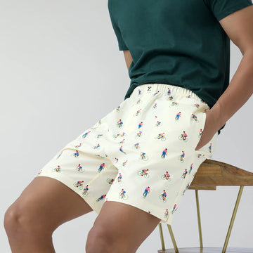 Renew Combed Cotton Boxer Shorts Ivory White - XYXX Crew