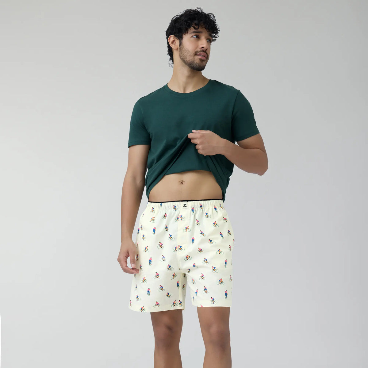 Renew Combed Cotton Boxer Shorts Ivory White - XYXX Crew