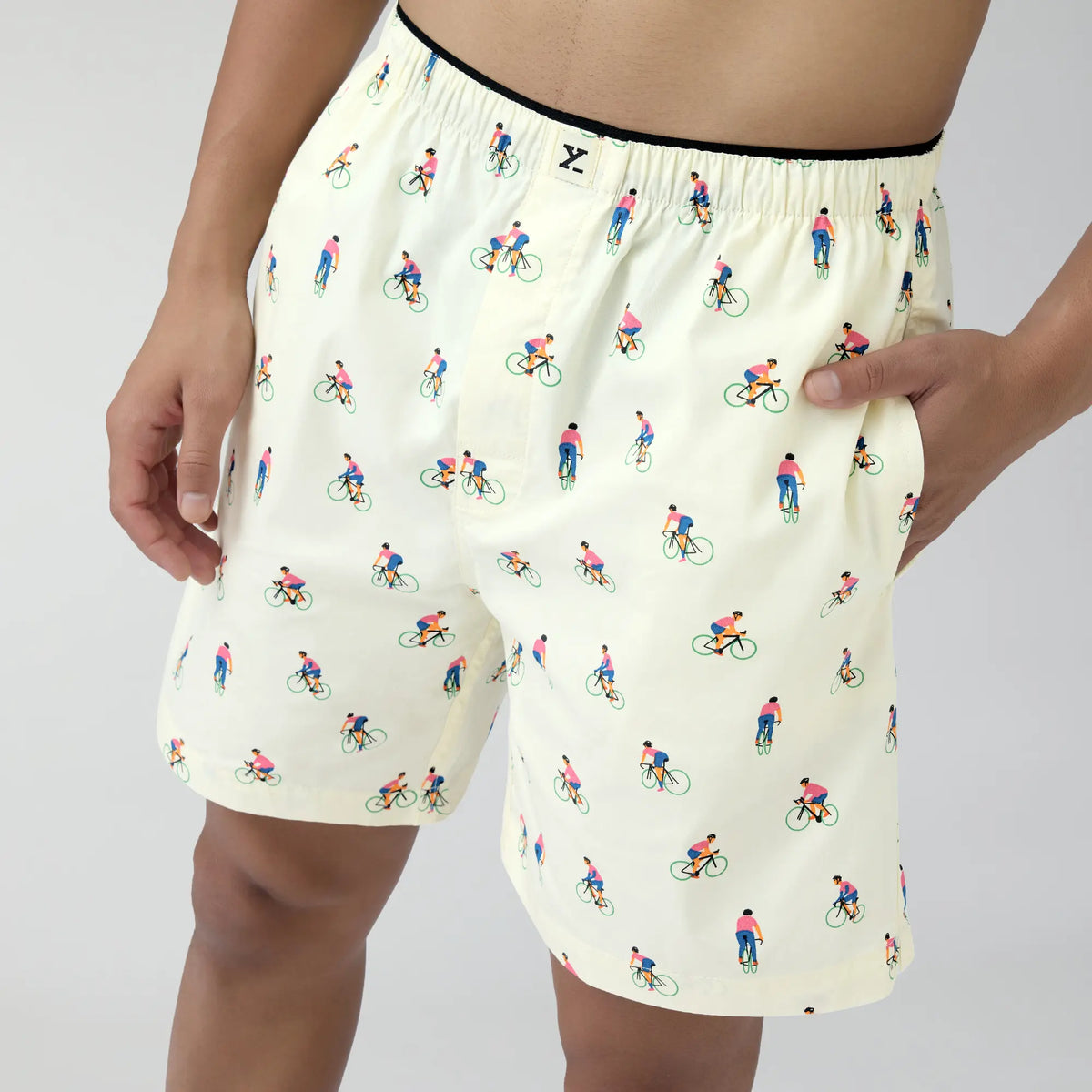 Renew Combed Cotton Boxer Shorts Ivory White - XYXX Crew