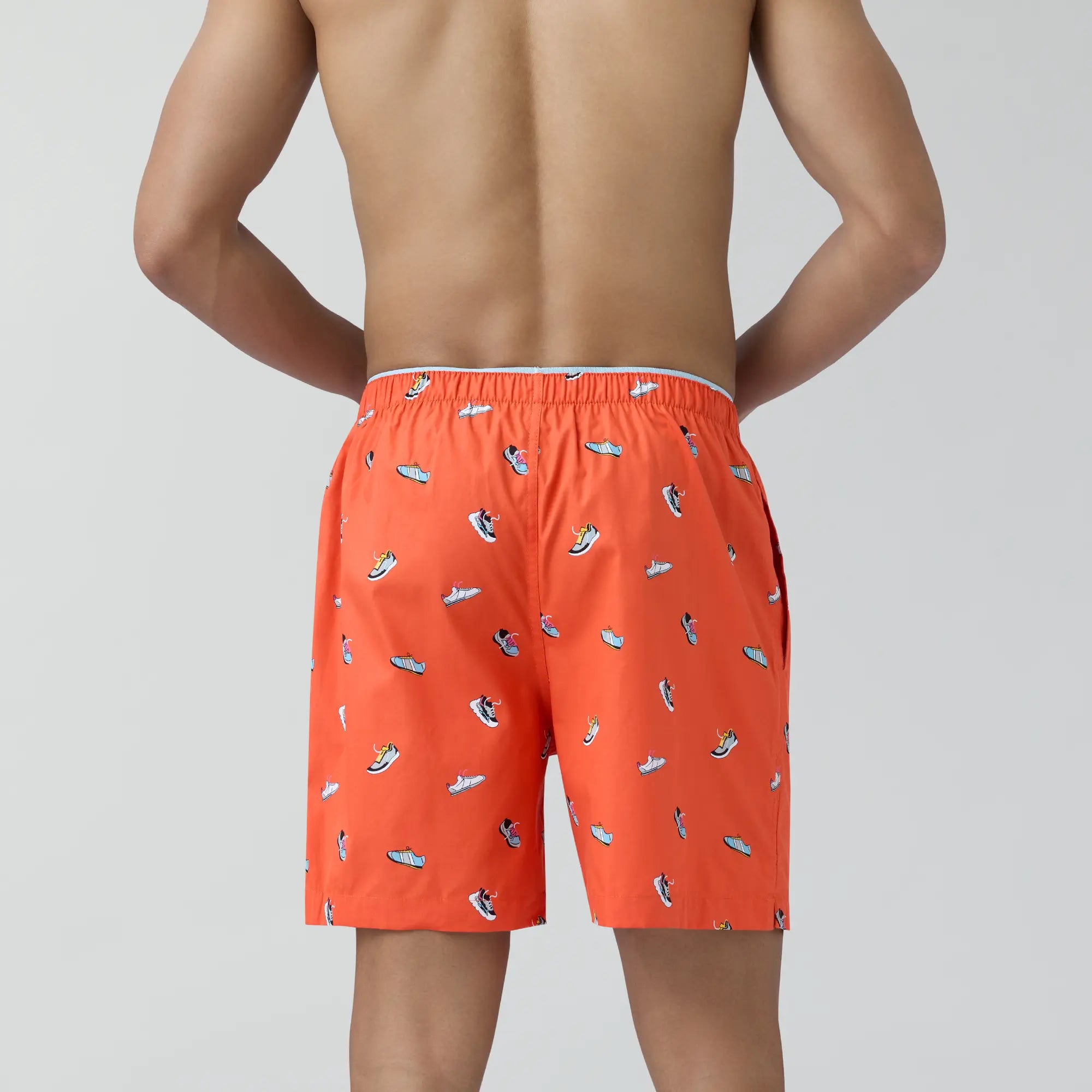 Renew Combed Cotton Boxer Shorts For Men Orange Zest - XYXX Crew