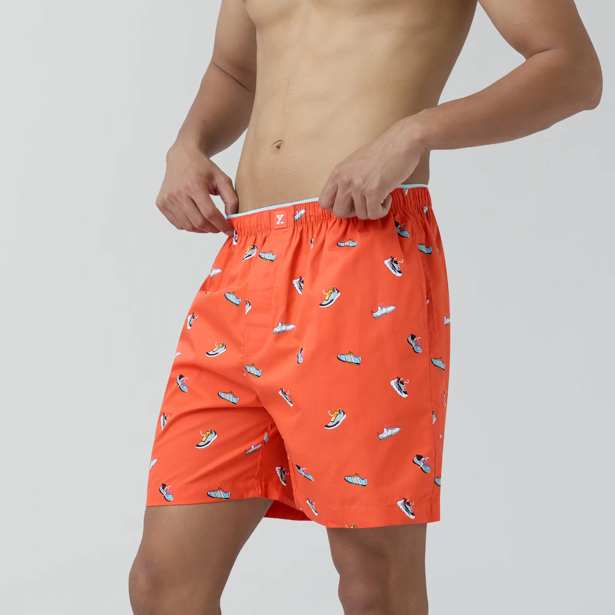 Renew Combed Cotton Boxer Shorts Orange Zest - XYXX Crew