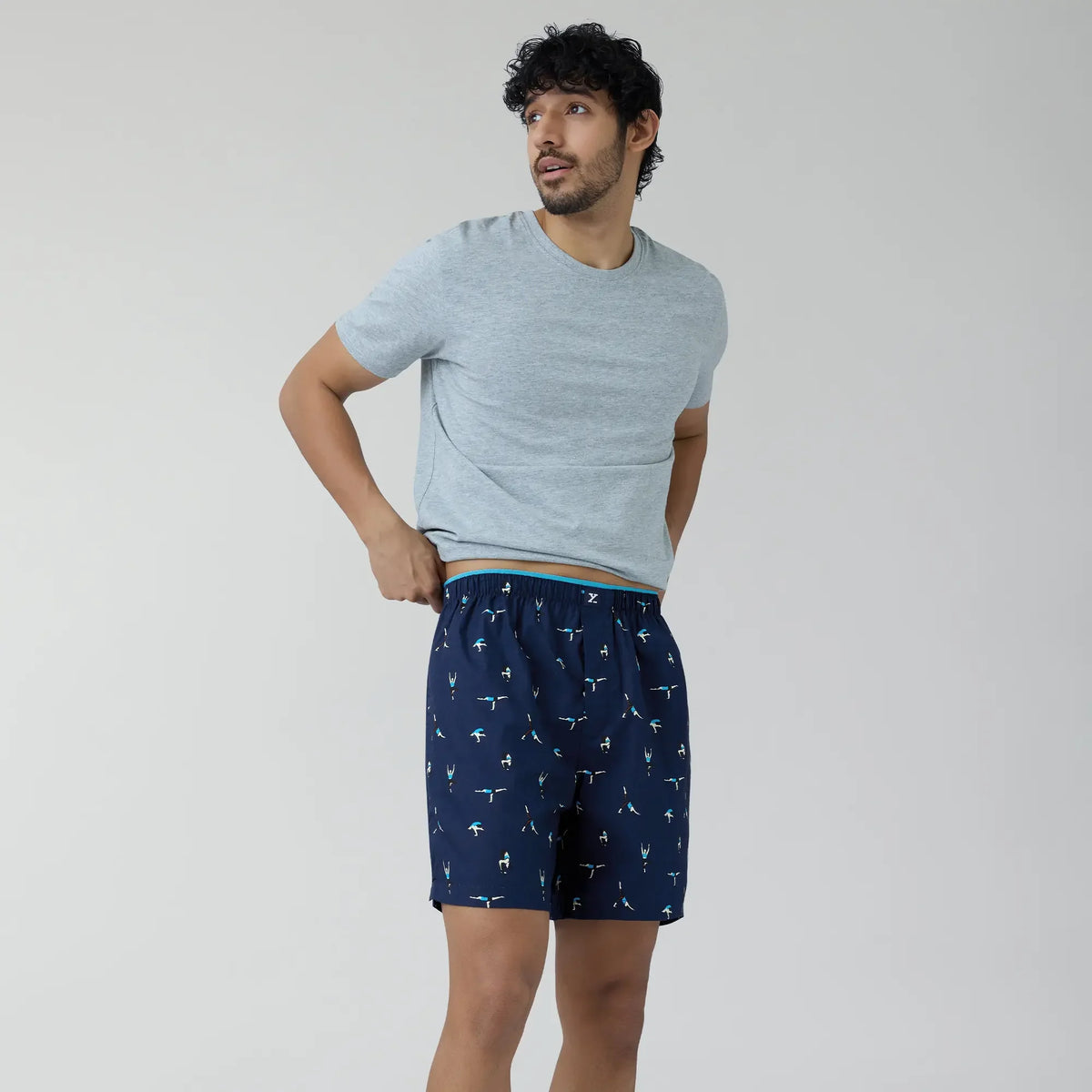 Renew Combed Cotton Boxer Shorts Midnight Blue - XYXX Crew