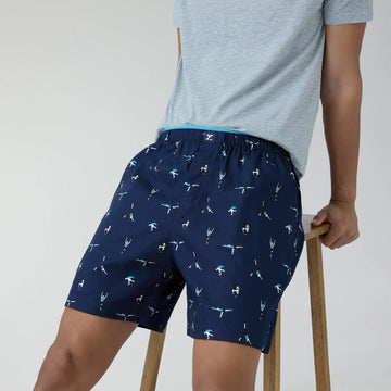 Renew Combed Cotton Boxer Shorts Midnight Blue - XYXX Crew