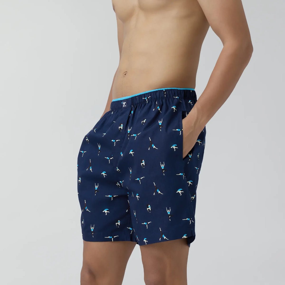 Renew Combed Cotton Boxer Shorts Midnight Blue - XYXX Crew