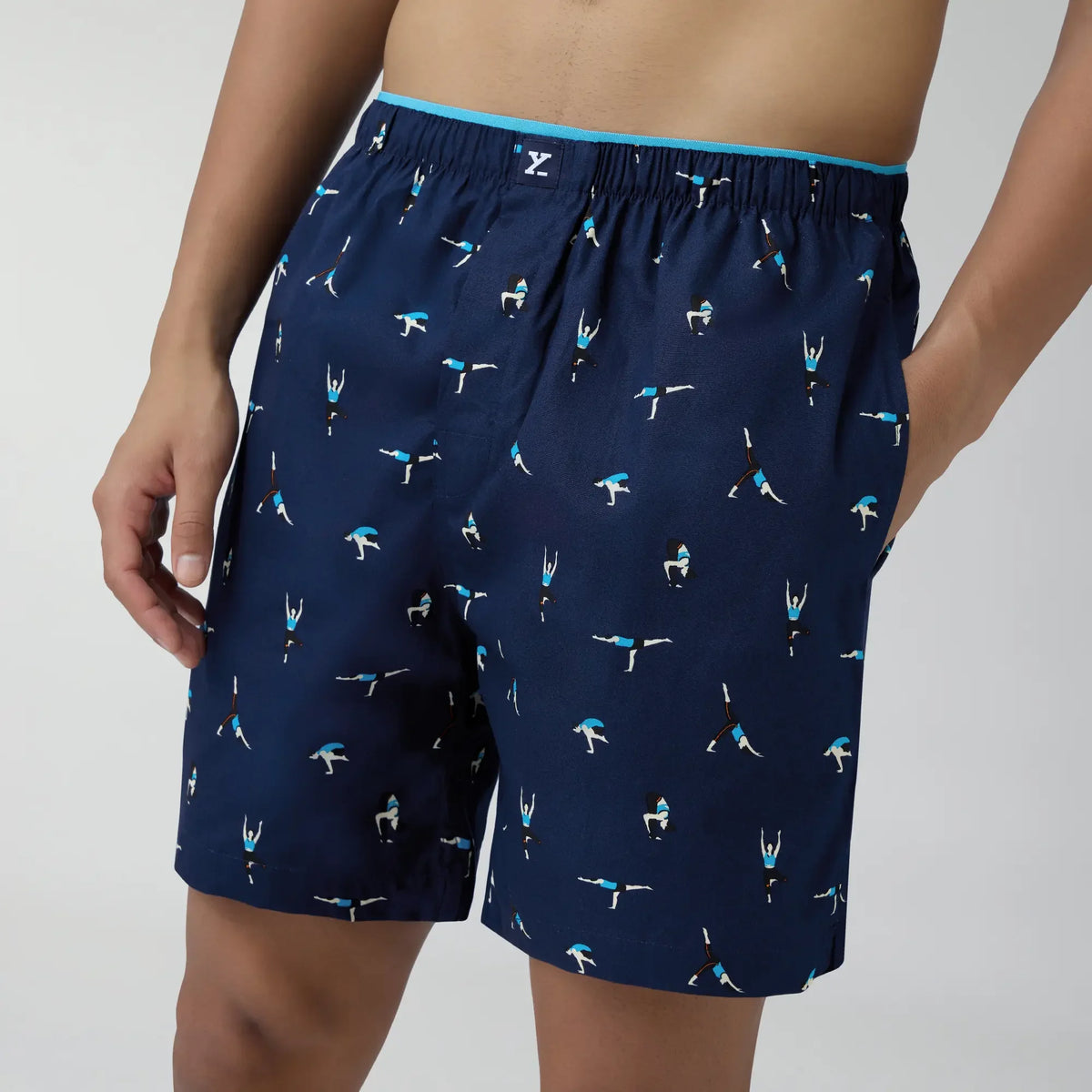 Renew Combed Cotton Boxer Shorts Midnight Blue - XYXX Crew