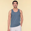 Renew Combed Cotton Tank Tops For Men Slate Blue - XYXX Mens Apparels