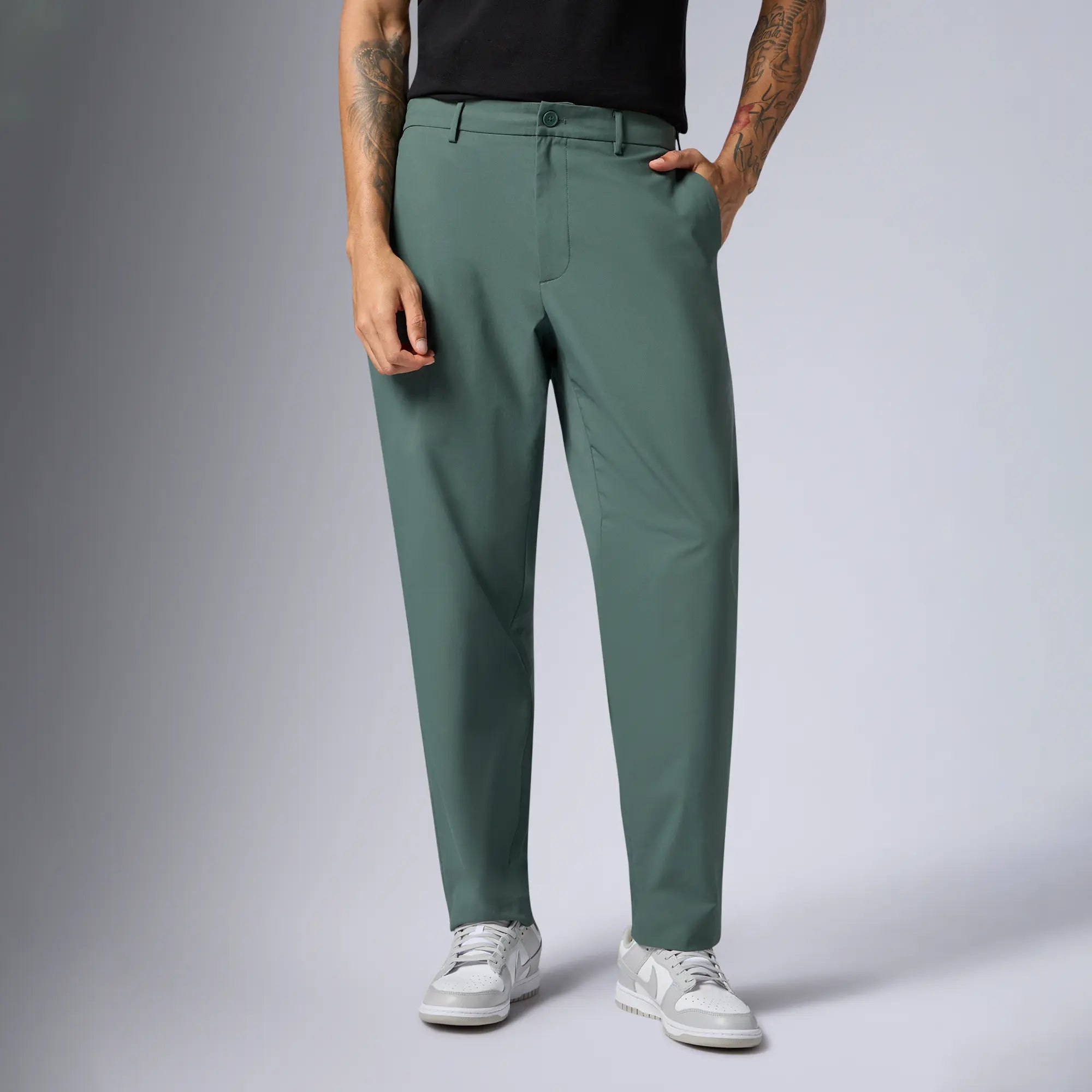 Mens Velocity Polyester Mobile Pants Pine Green