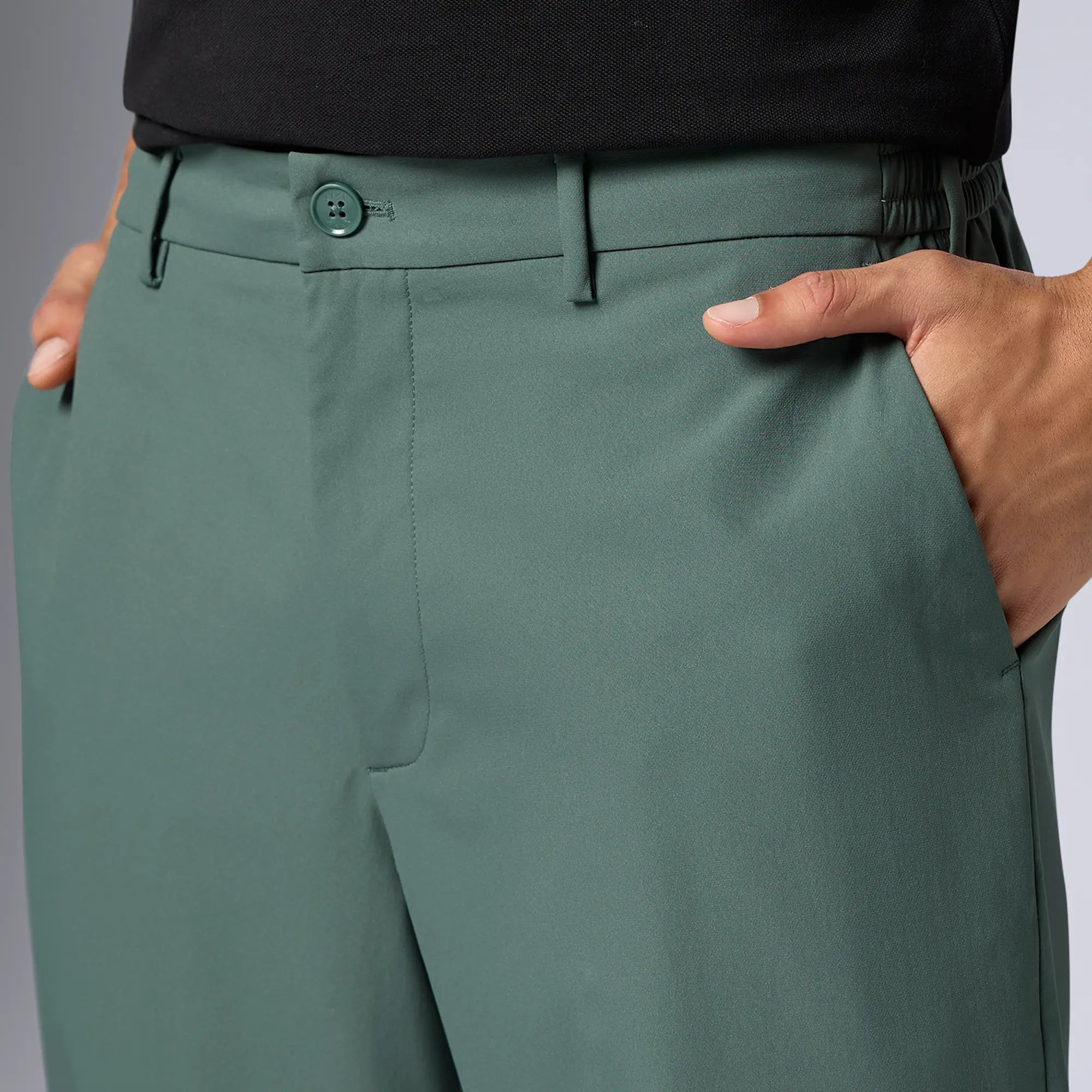 Mens Velocity Polyester Mobile Pants Pine Green