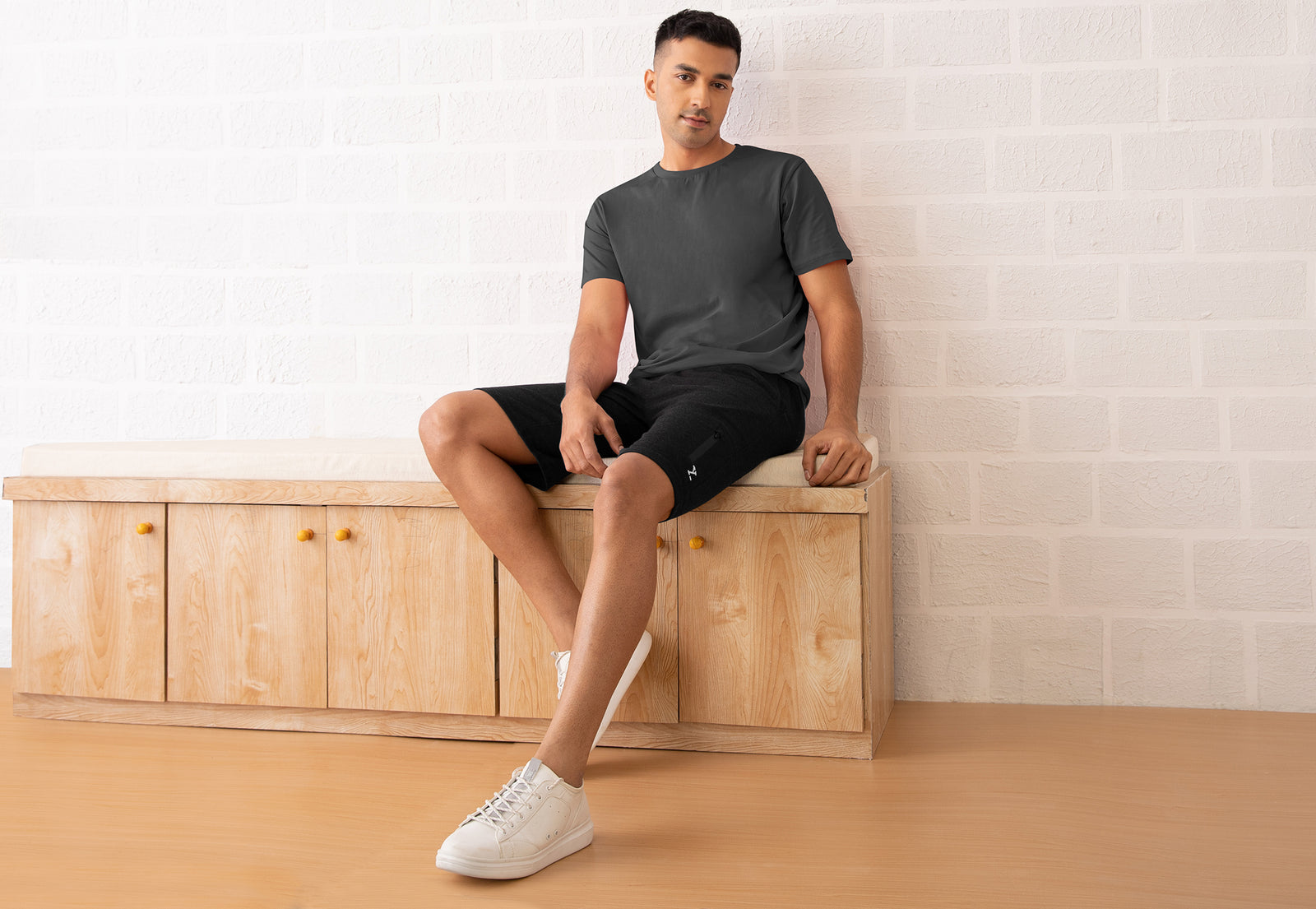 Iconique Supima Cotton T-shirt For Men Graphite Grey