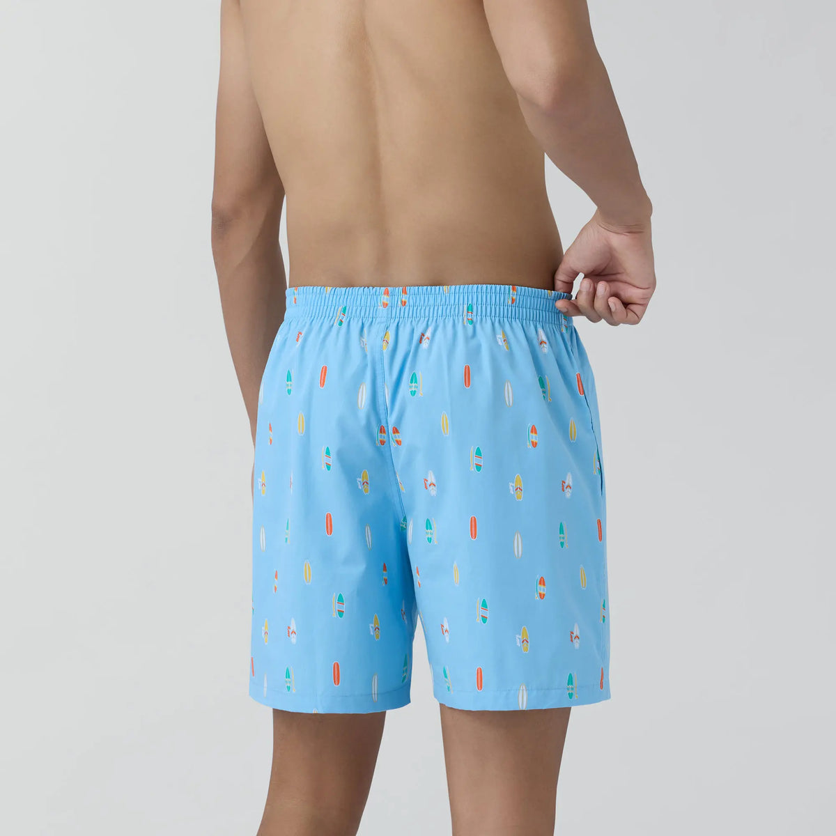 Surf Super Combed Cotton Boxer Shorts SurfBoard Blue - XYXX Crew