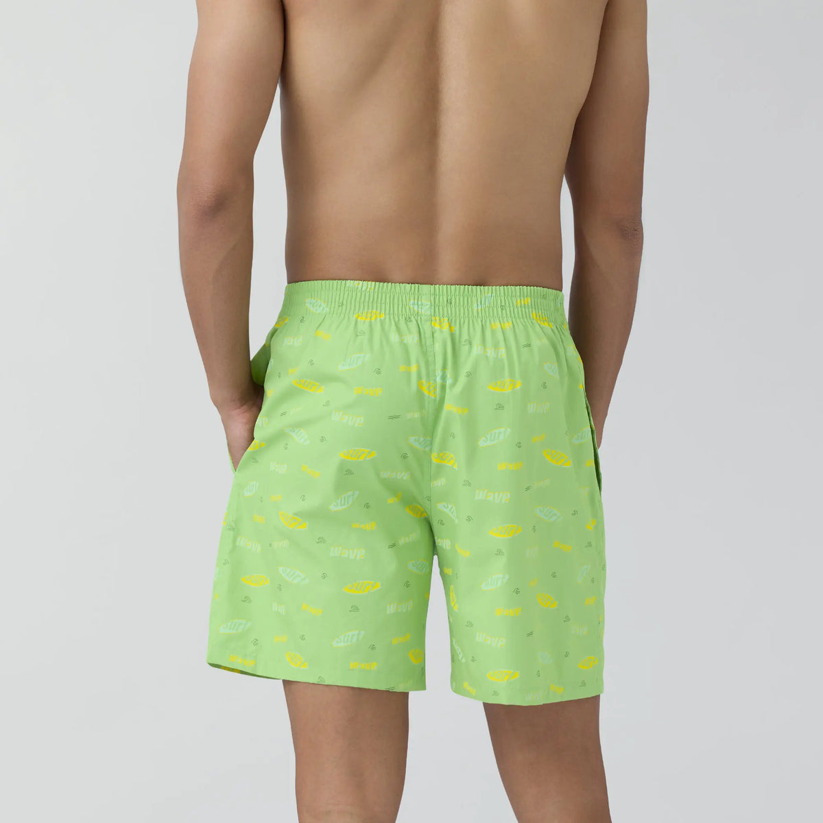 Surf Super Combed Cotton Boxer Shorts Wave Green - XYXX Crew