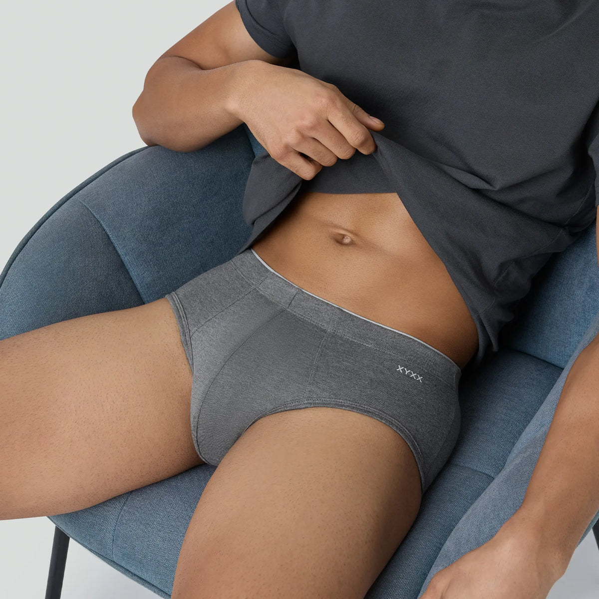 Uno Medley Modal Briefs Stone Grey - XYXX Crew