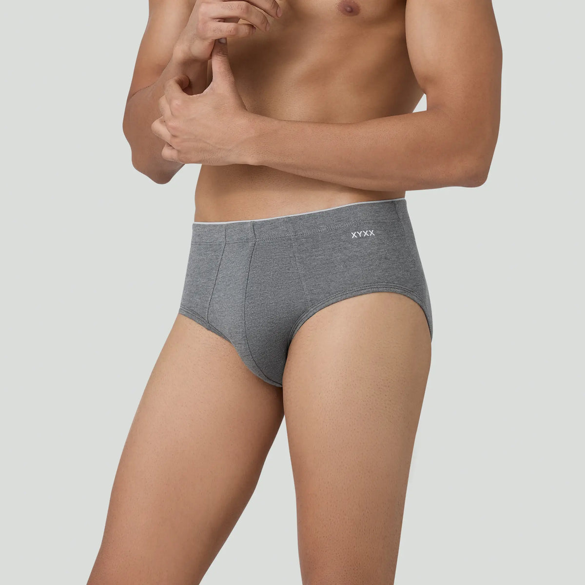 Uno Medley Modal Briefs Stone Grey - XYXX Crew