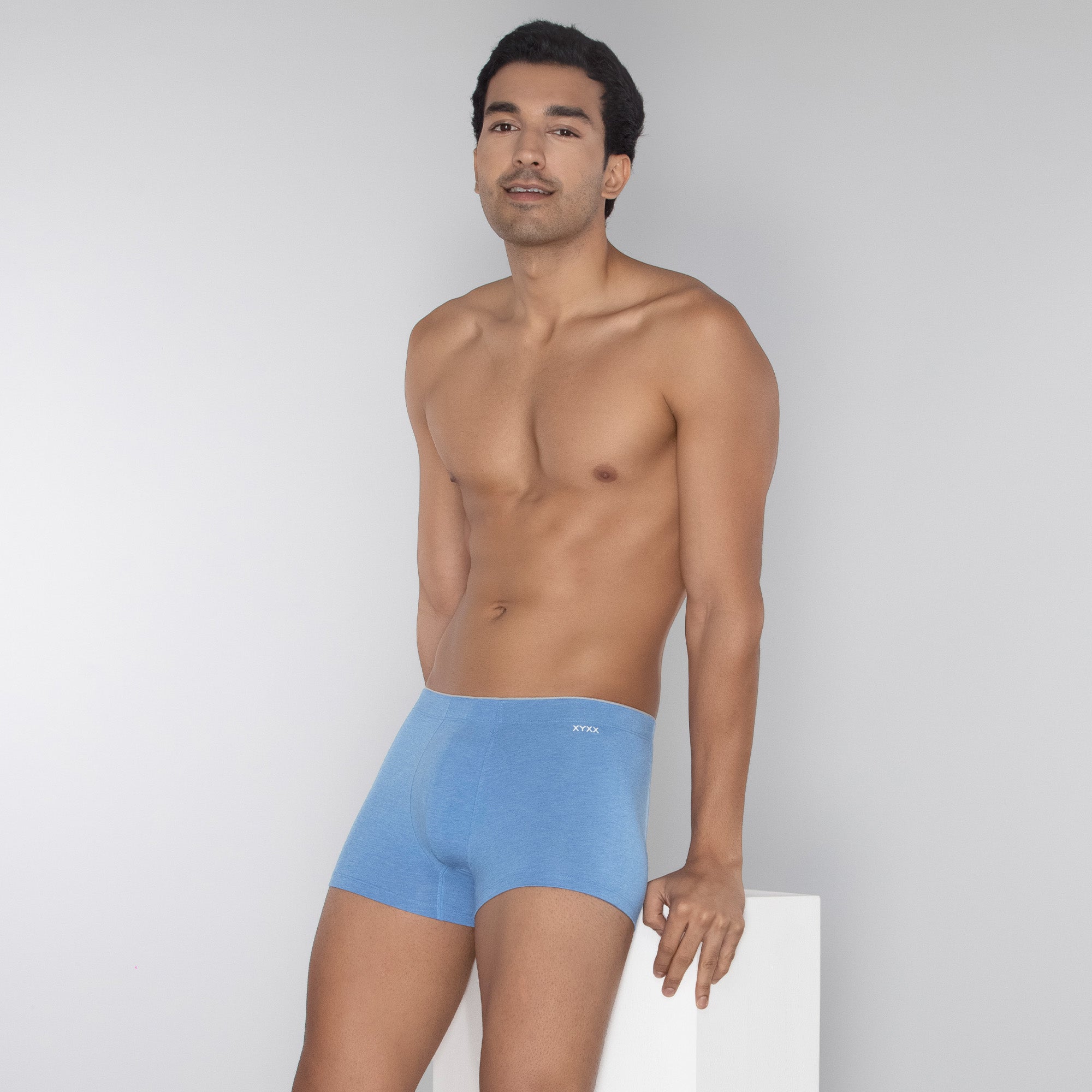 Uno Medley Modal Trunks For Men Icy Blue -  XYXX Mens Apparels