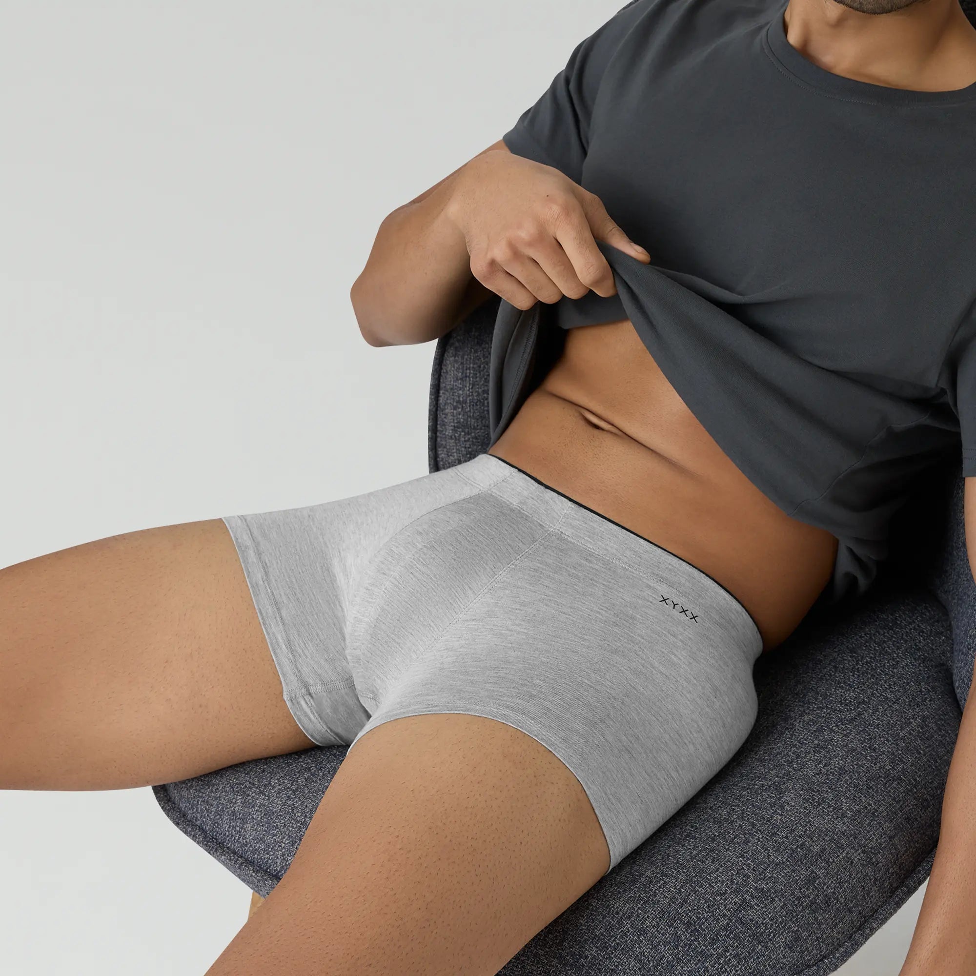 Uno Medley Modal Trunks For Men Icy Grey -  XYXX Crew