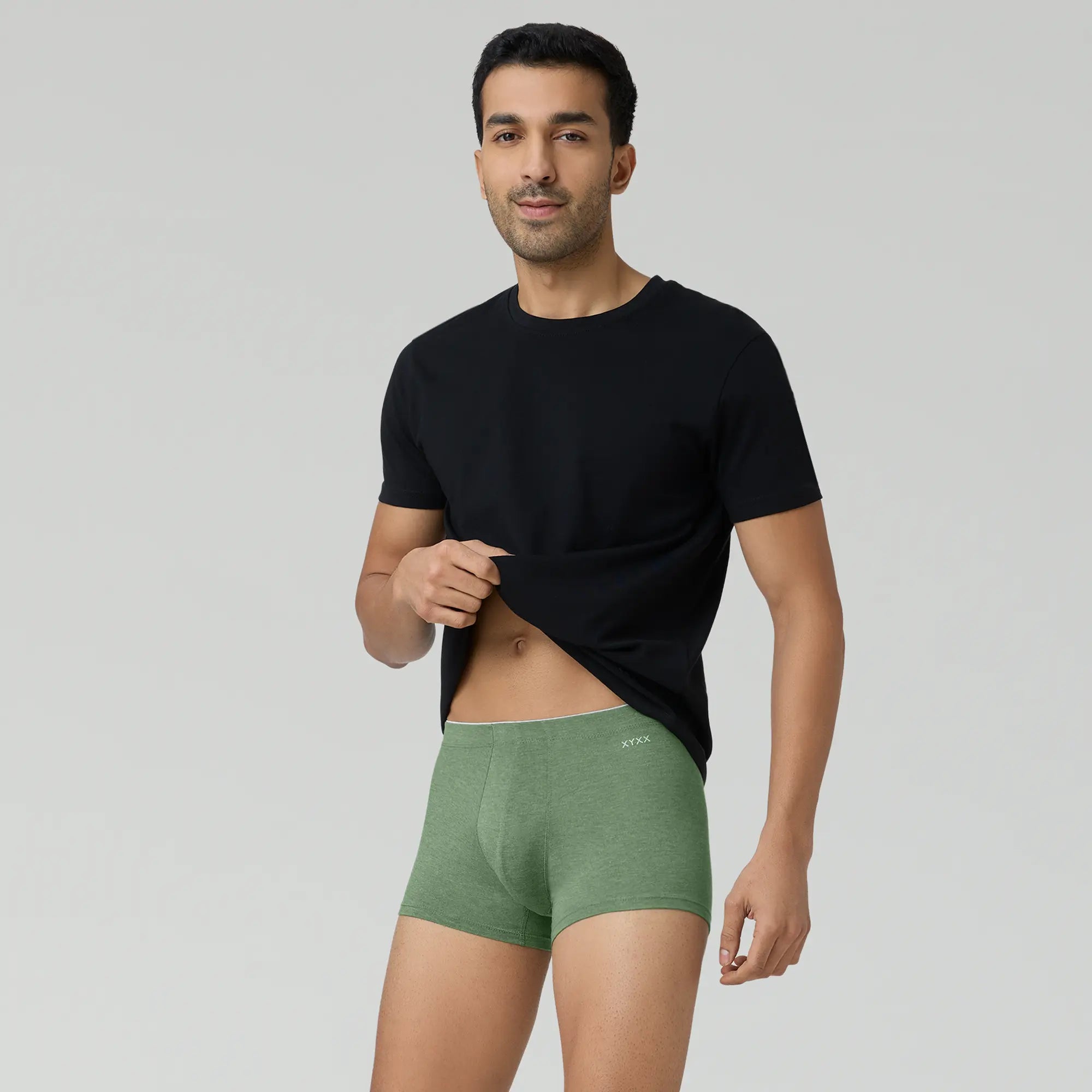 Inner Elastic Medley Trunks Olive Green