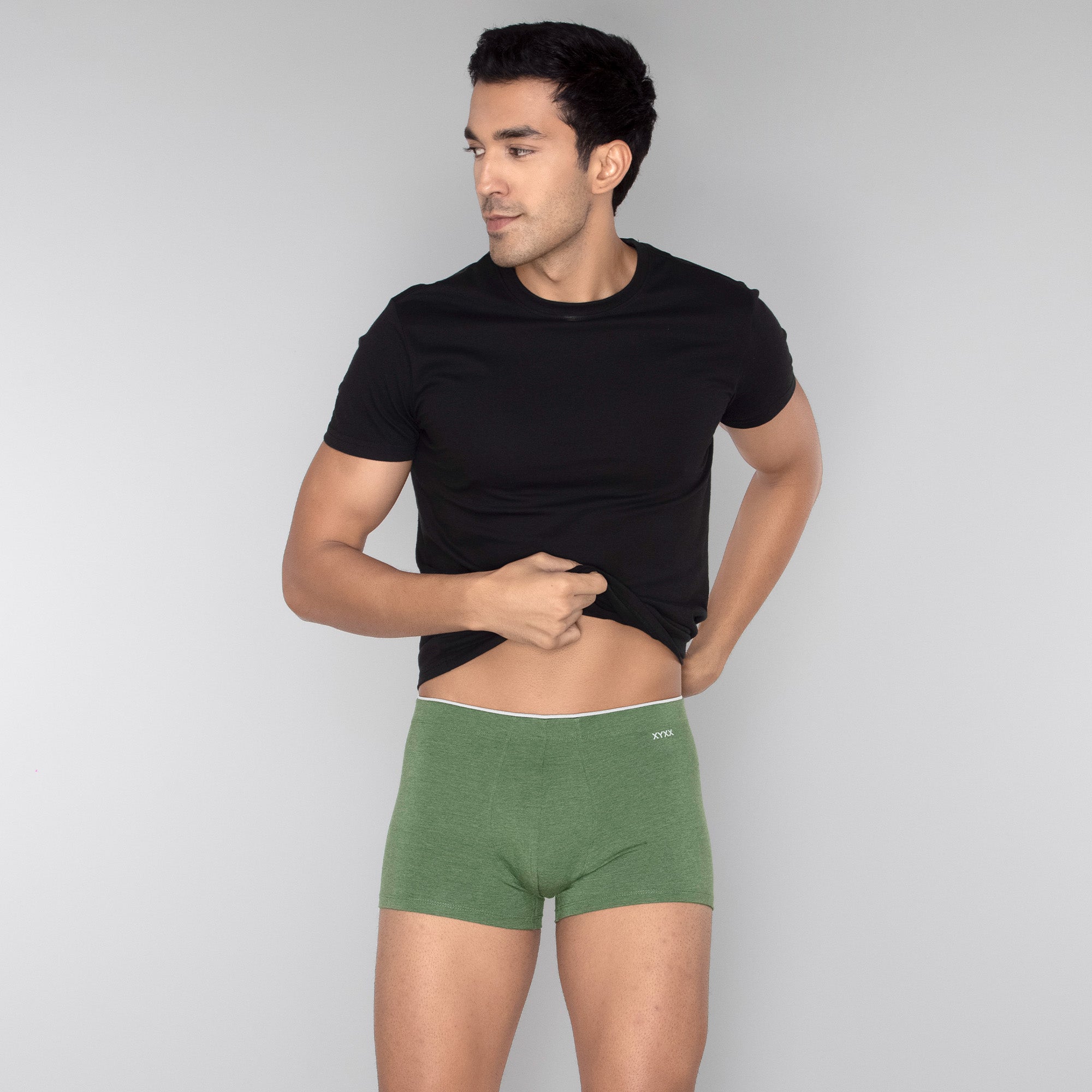 Uno Medley Modal Trunks For Men Olive Green -  XYXX Mens Apparels