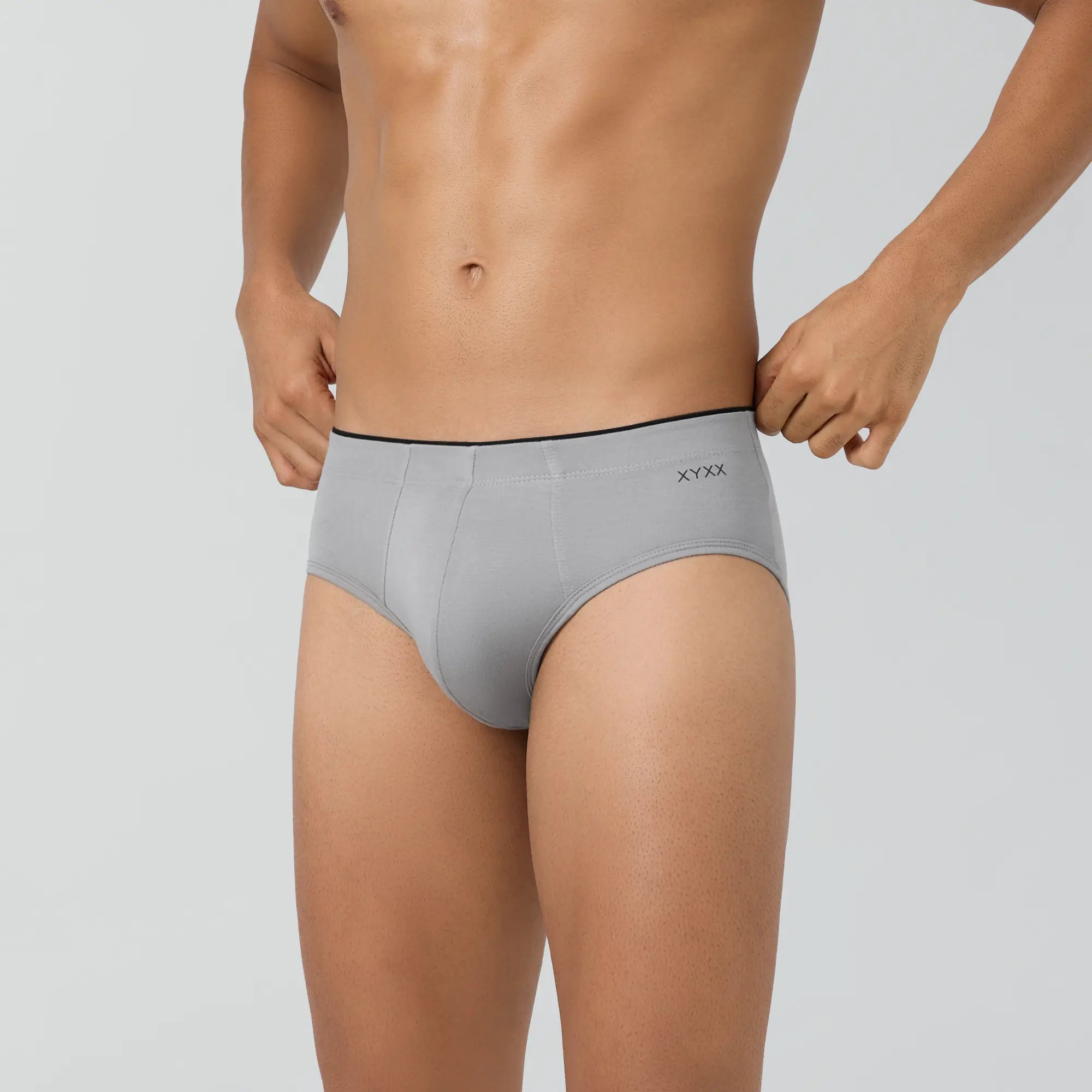 Uno Modal Briefs For Men Ash Grey - XYXX Crew