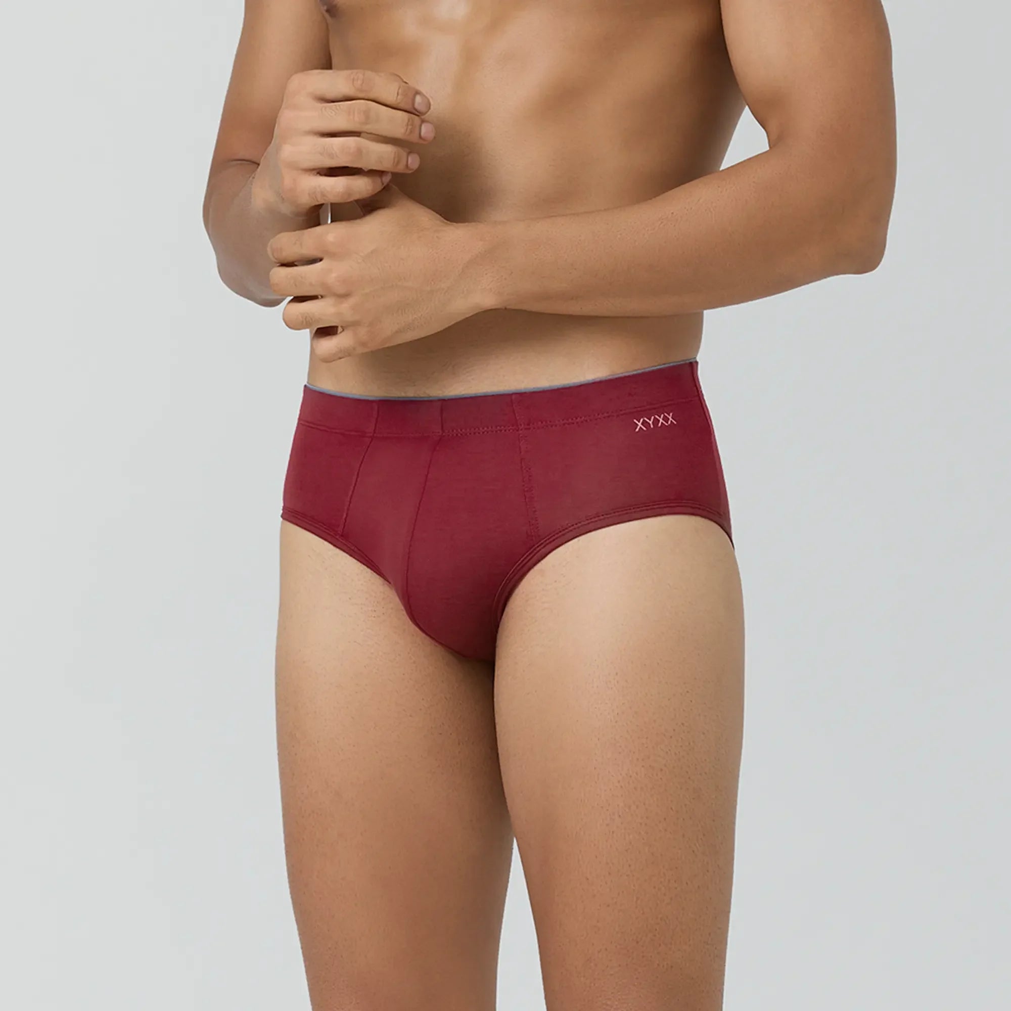 Uno Modal Briefs For Men Bold Burgundy - XYXX Crew