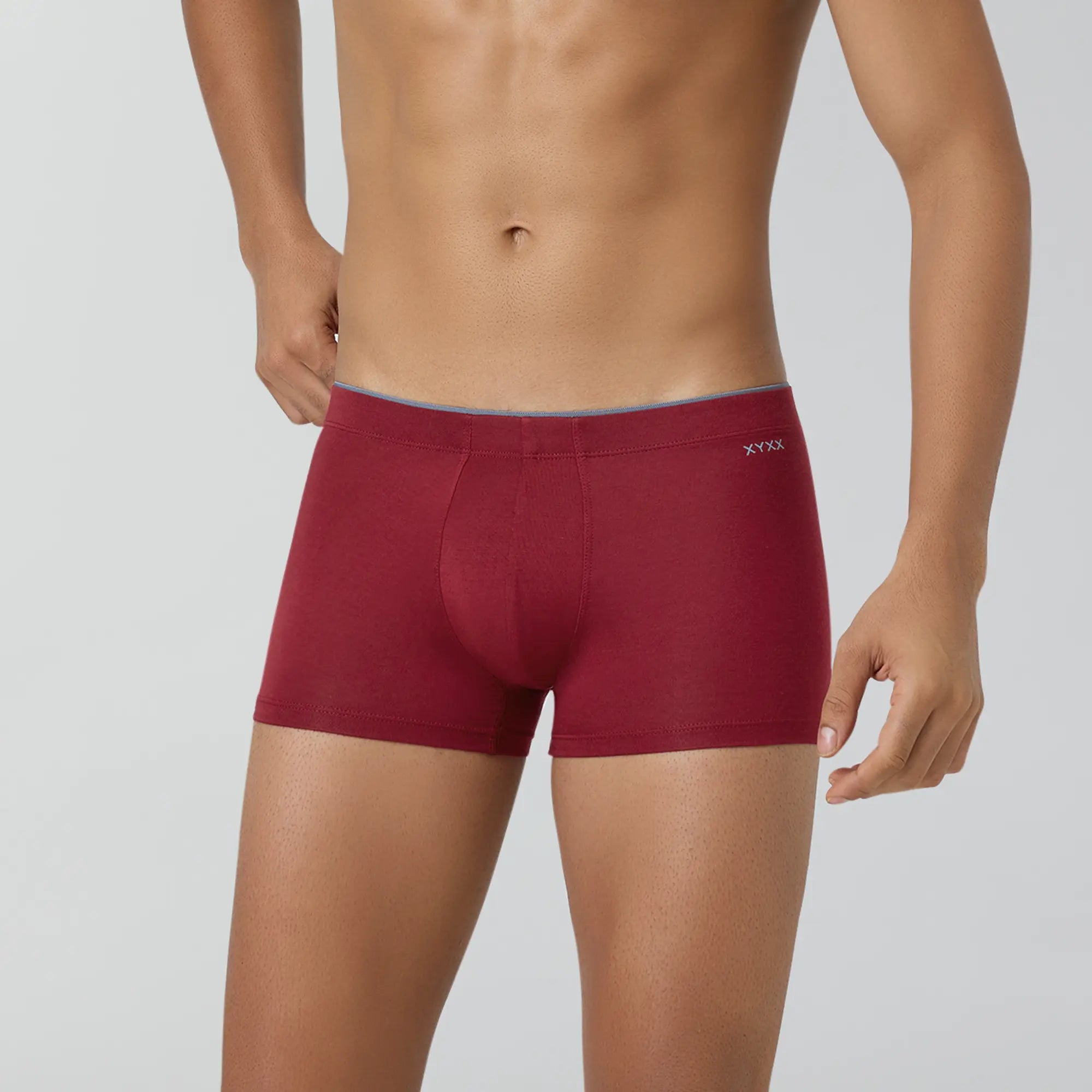 Uno Modal Trunks For Men Bold Burgundy - XYXX Crew