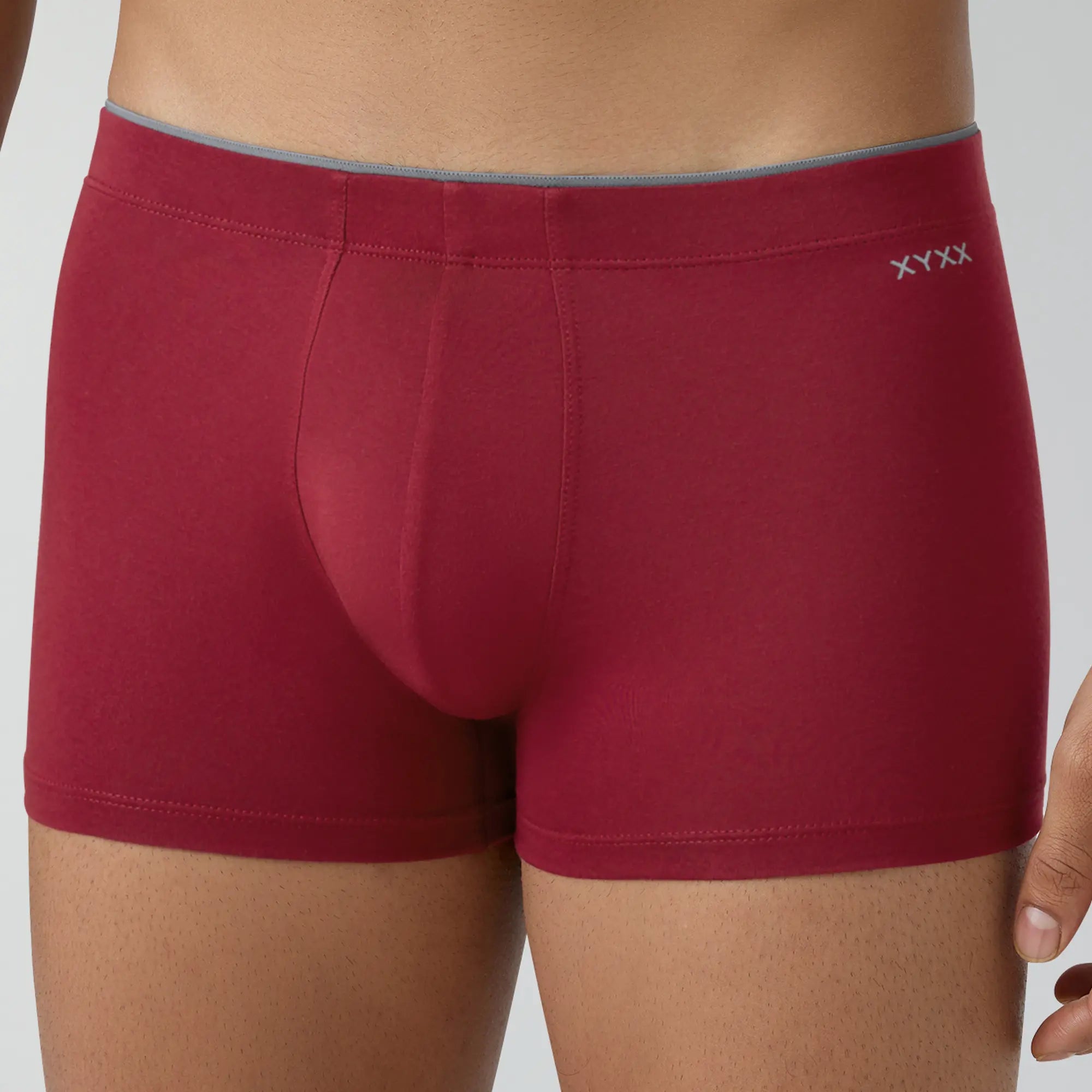 Uno Modal Trunks For Men Bold Burgundy - XYXX Crew