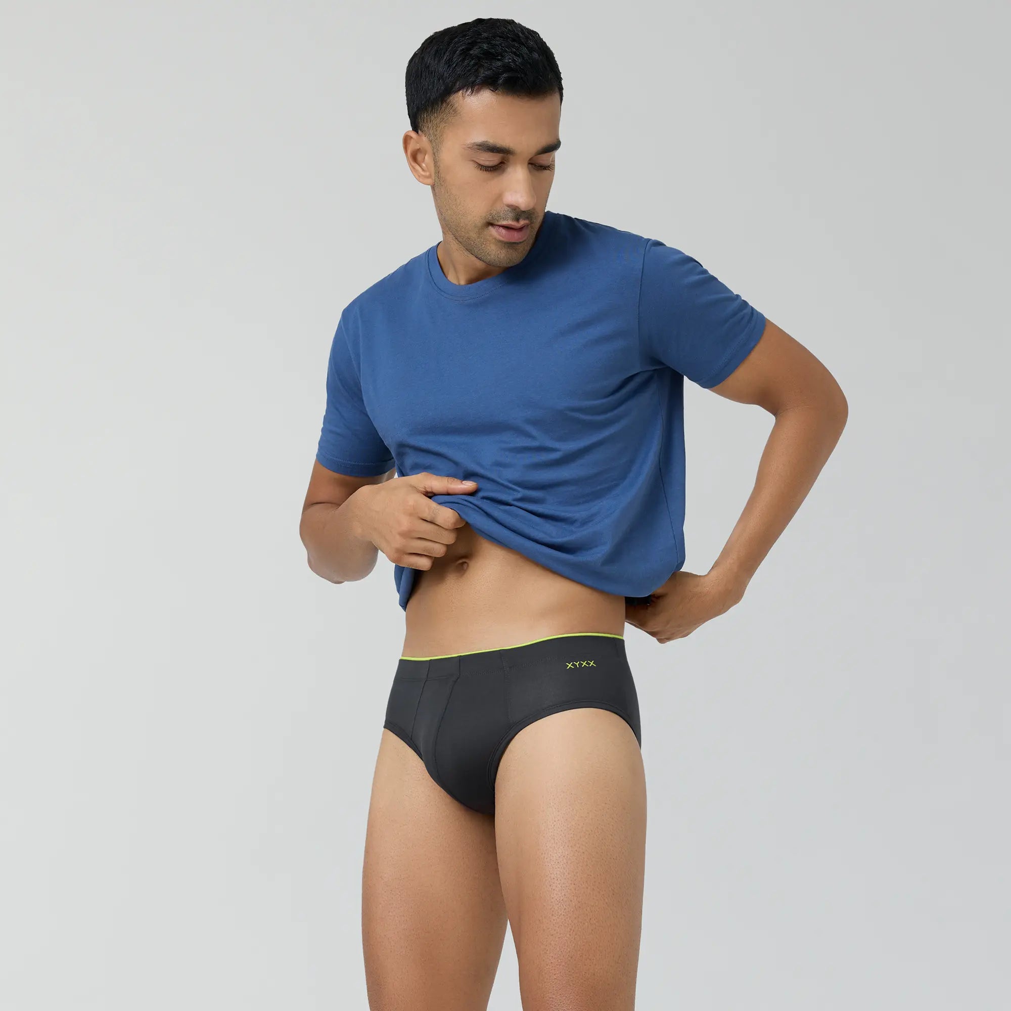 Uno Modal Briefs For Men Graphite Grey - XYXX Crew