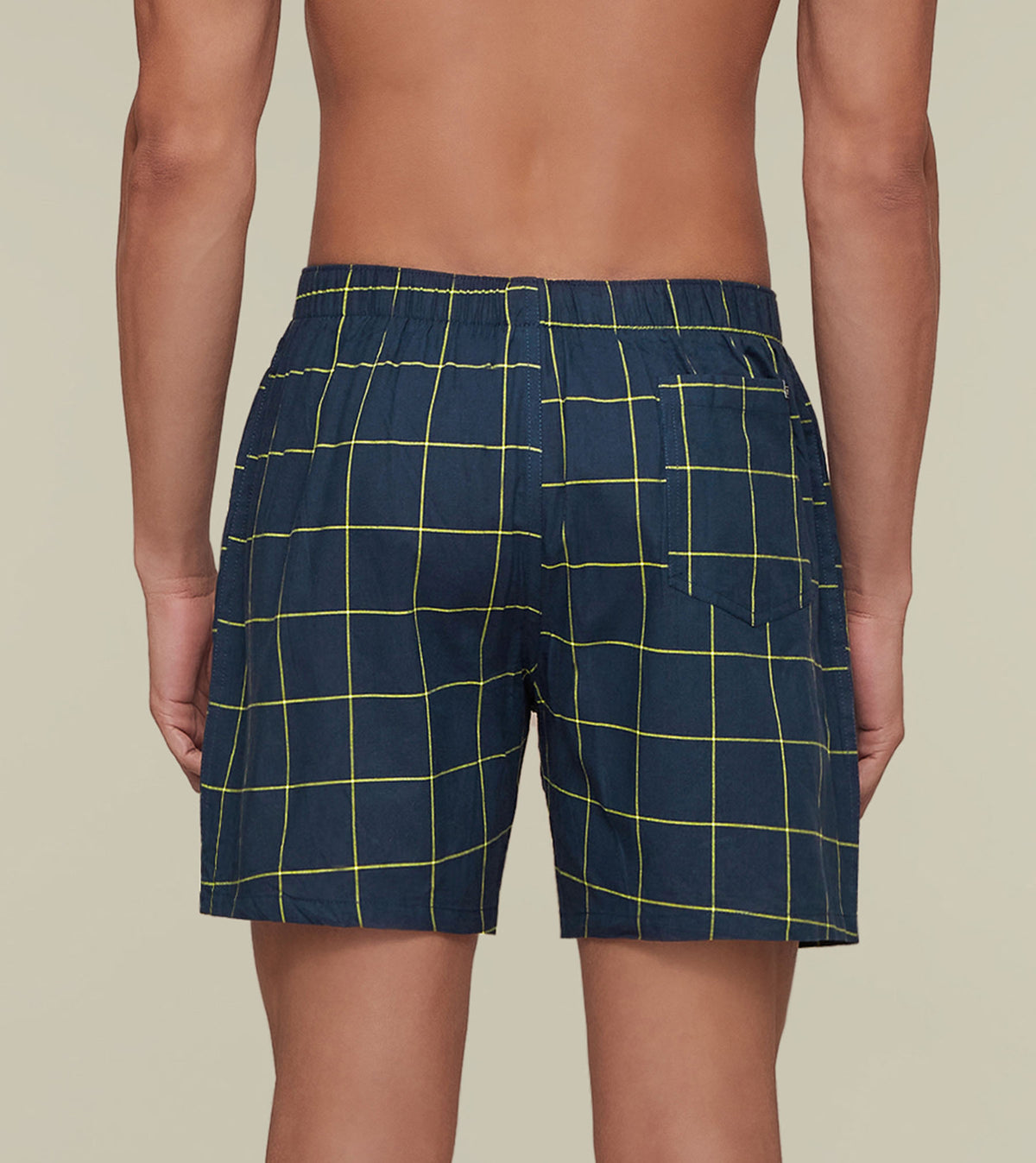 Checkmate Combed Cotton Boxers Lemon Burst