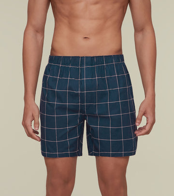 Checkmate Combed Cotton Boxers Pink Pop