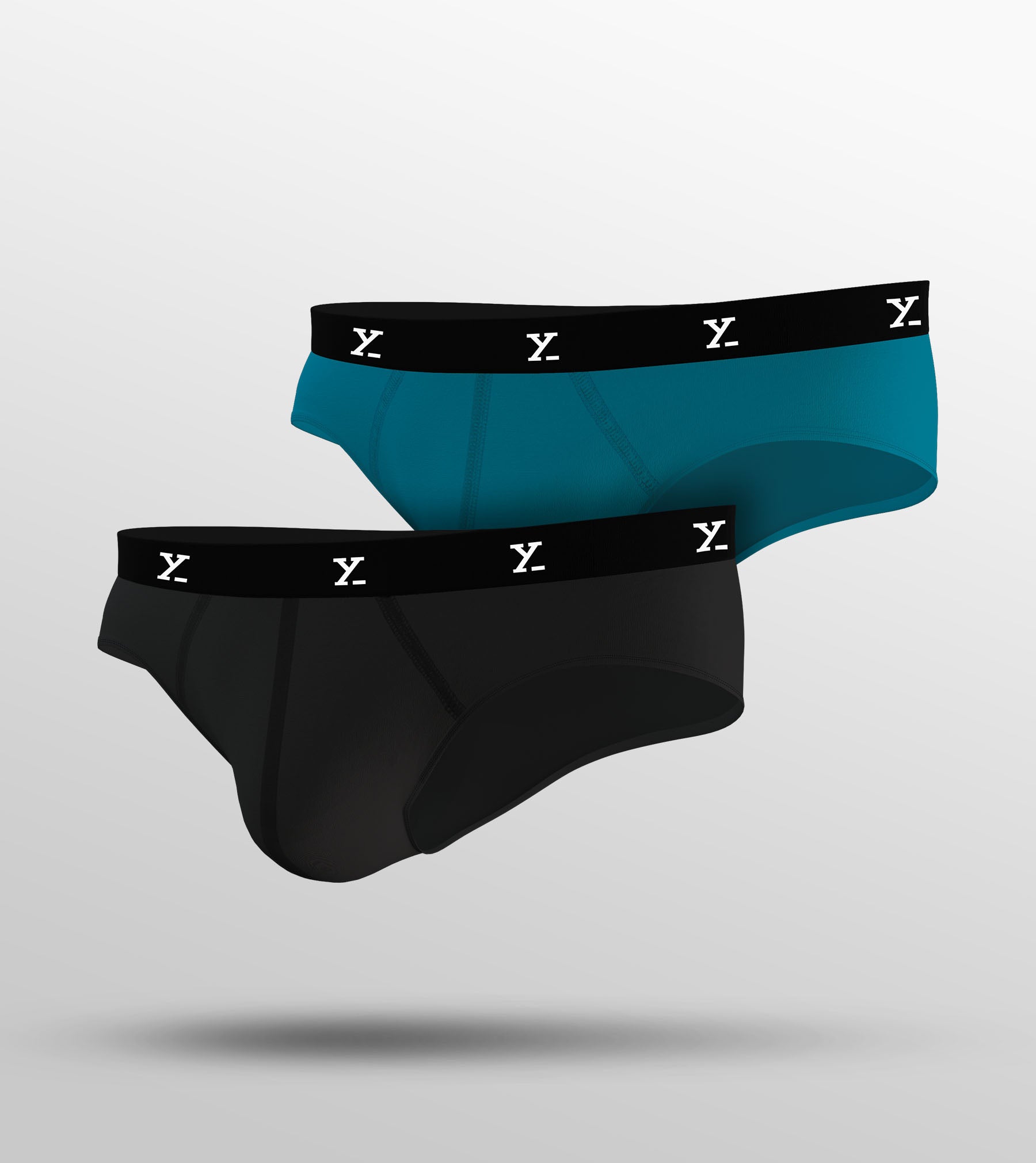 Ace Modal Briefs For Men Pack of 2 (Black, Ocean Blue) -  XYXX Mens Apparels