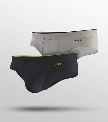 Uno Modal Briefs Pack of 2 (All Grey)