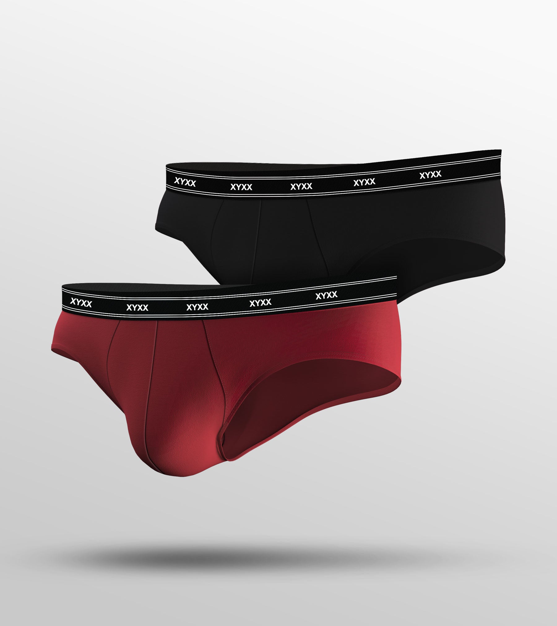 Apollo Bamboo Cotton Briefs For Men Pack of 2 (Red, Black) -  XYXX Mens Apparels